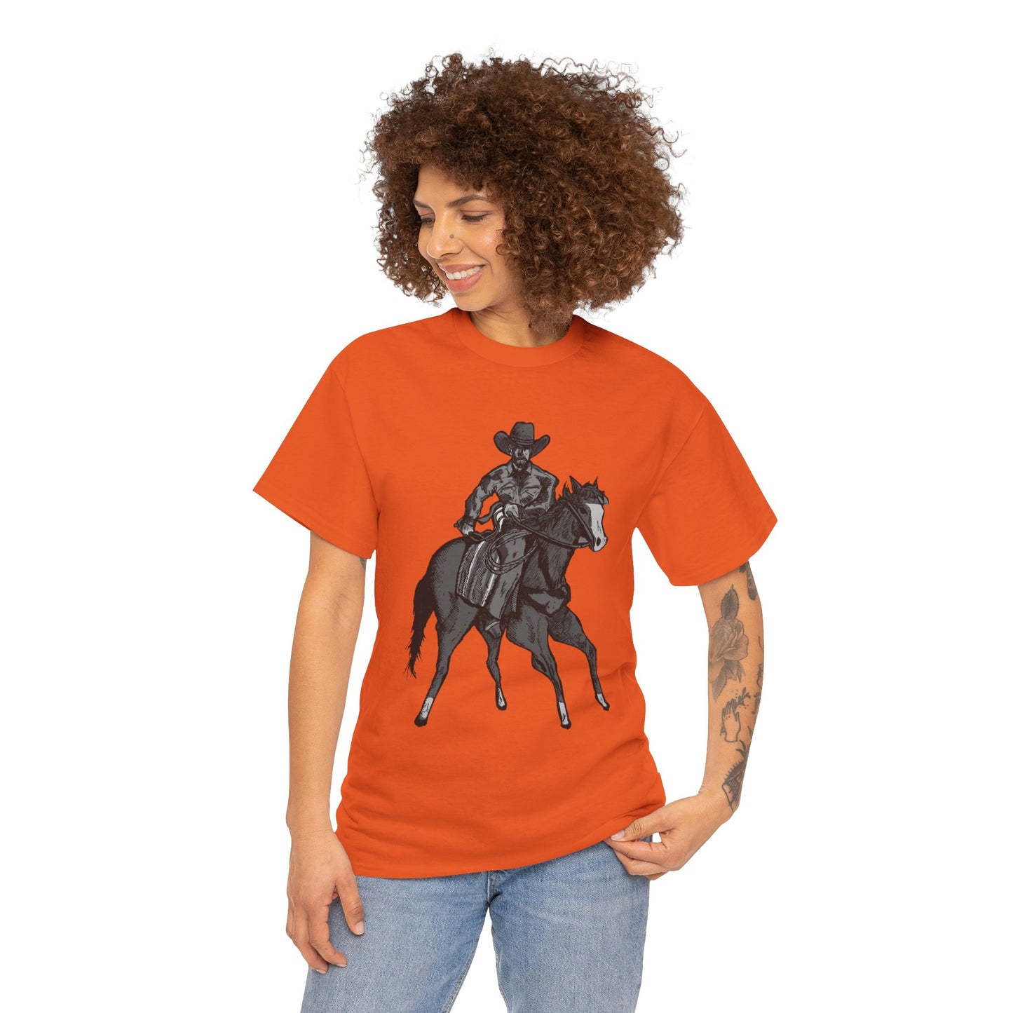 Cowboy on Horseback T‑Shirt — Vintage Western Rodeo Tee