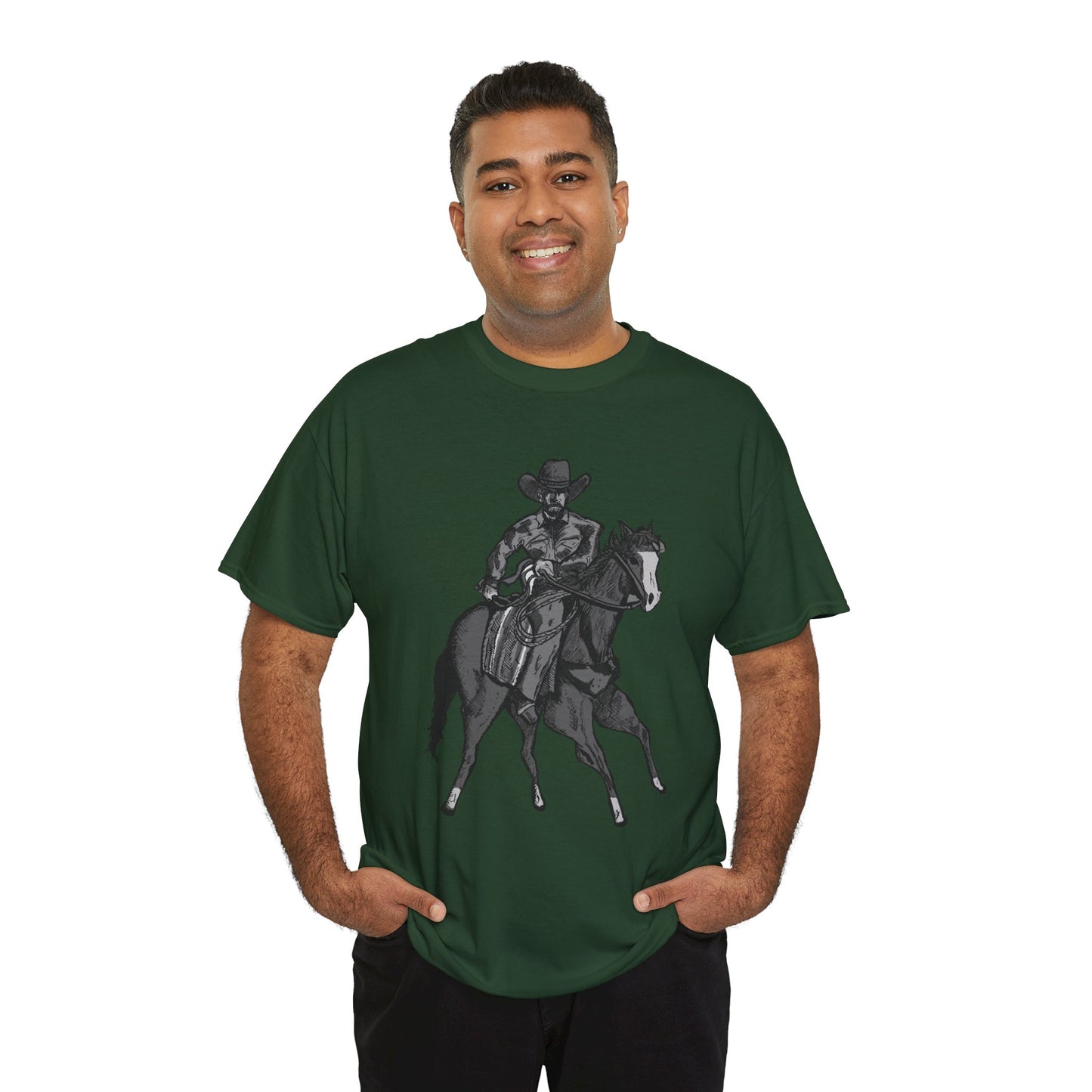 Cowboy on Horseback T‑Shirt — Vintage Western Rodeo Tee