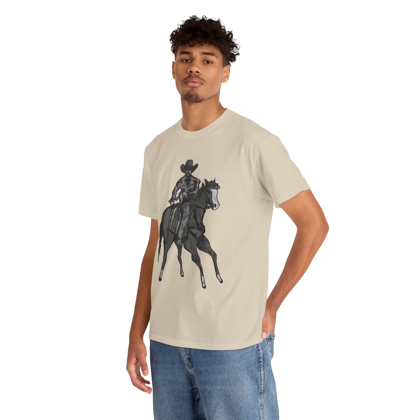 Cowboy on Horseback T‑Shirt — Vintage Western Rodeo Tee
