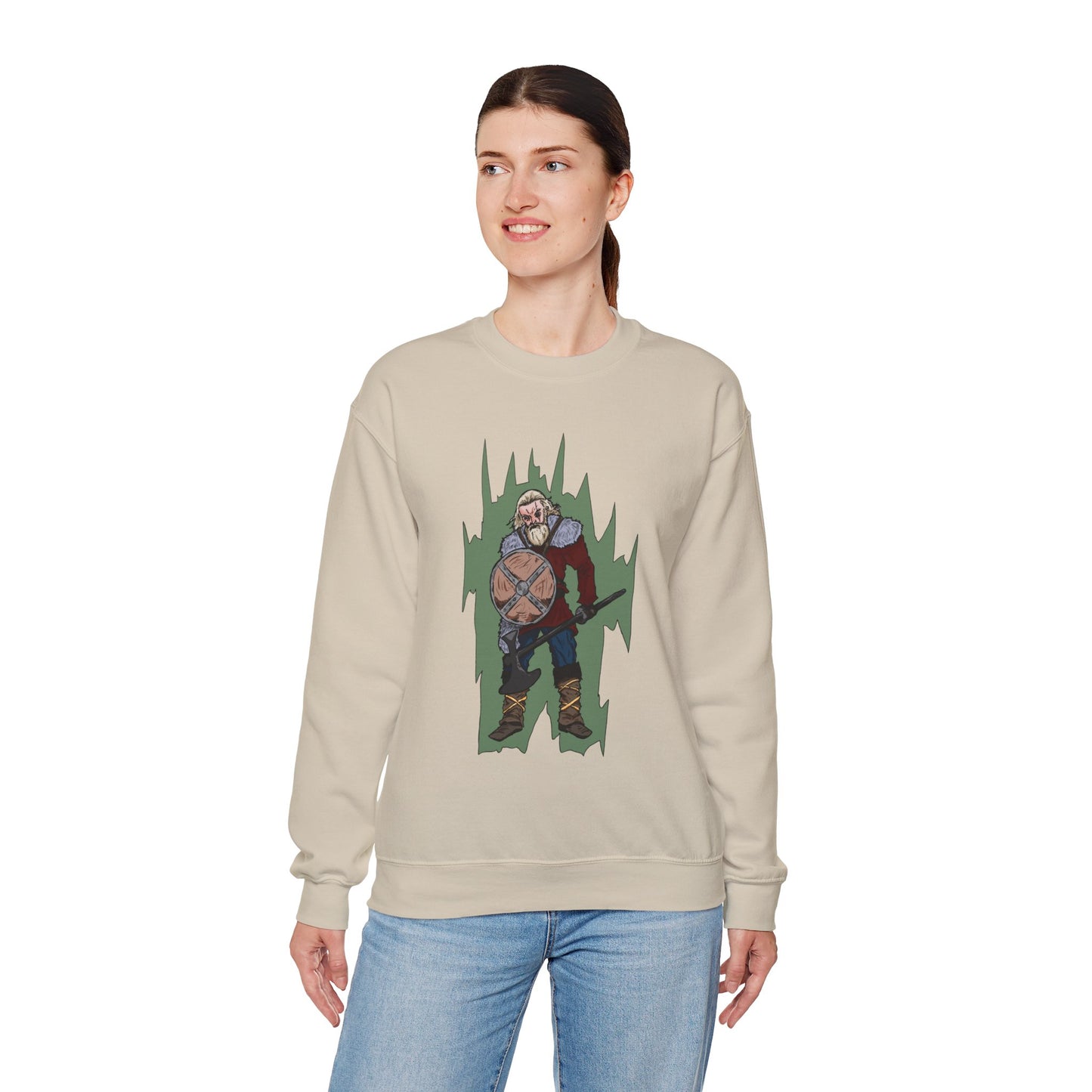 Viking Warrior Sweatshirt - Unisex Heavy Blend Crewneck
