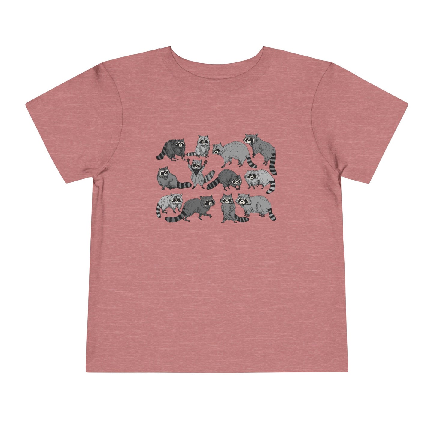 Toddler Tee — Playful Woodland Raccoon Crew Cute Kids Shirt