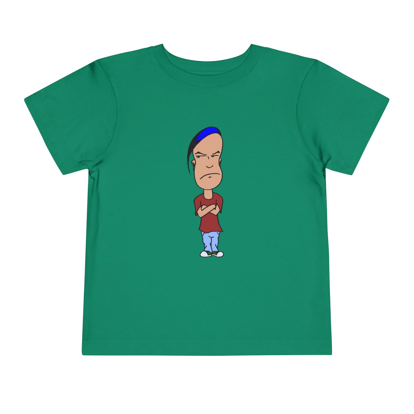 Smug Grumpy Kid Cartoon Toddler Tee