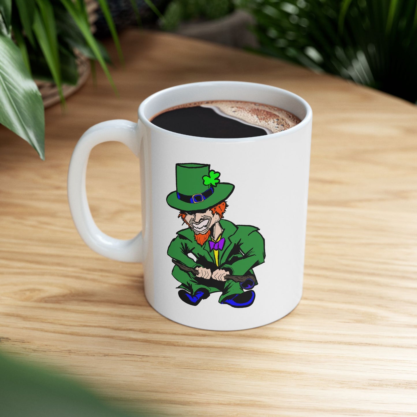 Lucky Leprechaun Ceramic Mug | St. Patrick's Day 11oz