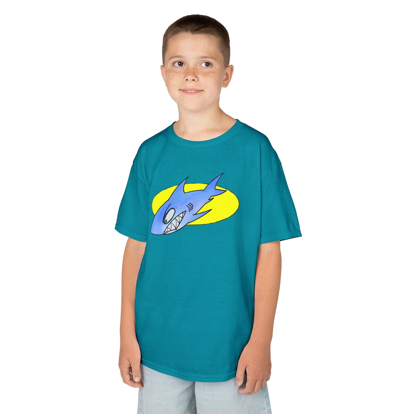 Cool Shark Graphic Kids Tee, Fun T-Shirt for Boys, Lightweight Summer Apparel, Gifts for Young Ocean Lovers, Birthday and Holiday Wear