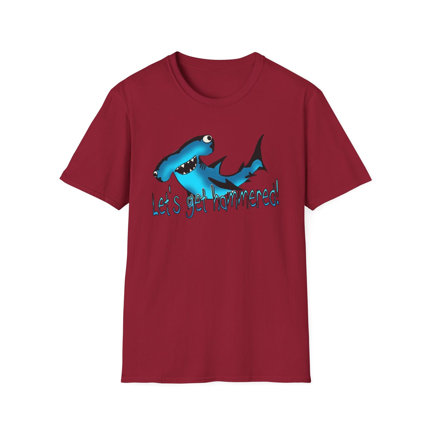 Hammered Shark Unisex T-Shirt – Let's Get Crunk Drinking Shirt