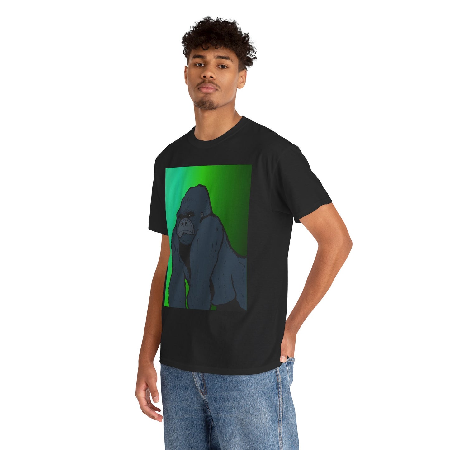 Gorilla Portrait Tee – Graphic Ape Illustration T-Shirt