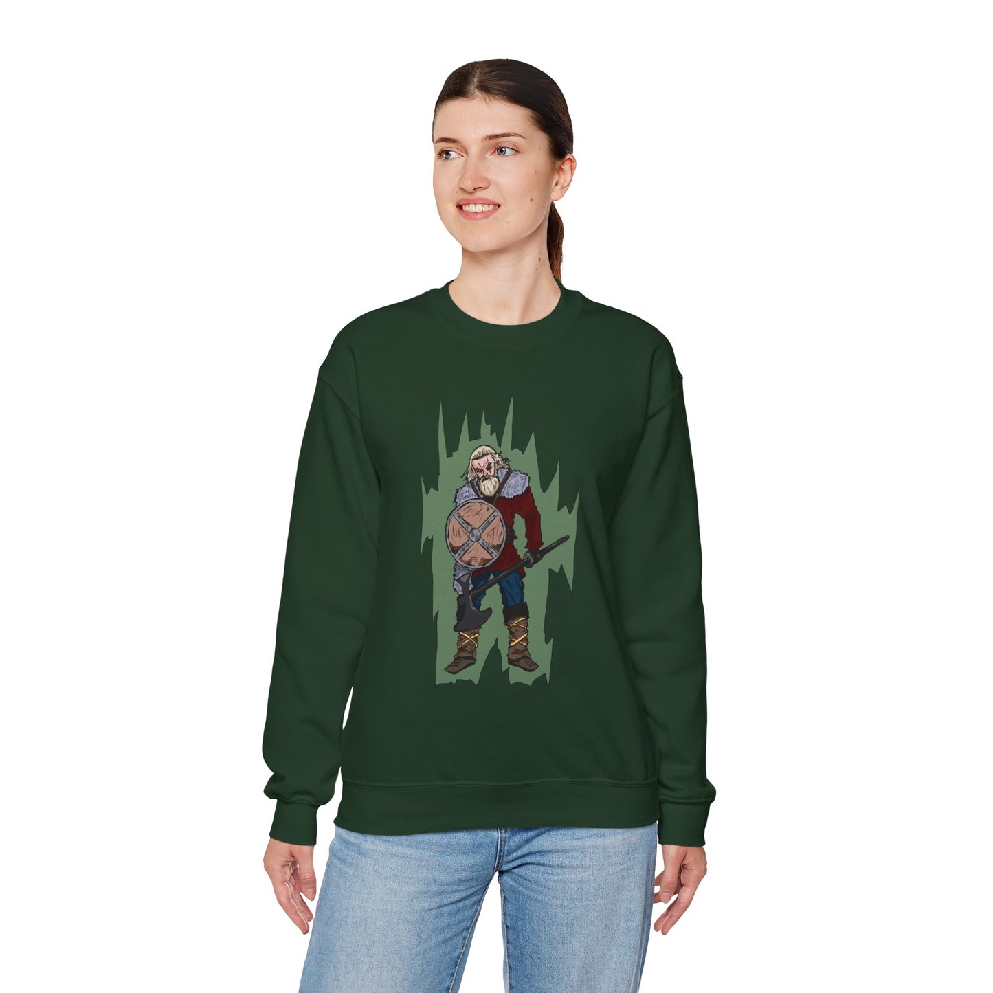 Viking Warrior Sweatshirt - Unisex Heavy Blend Crewneck
