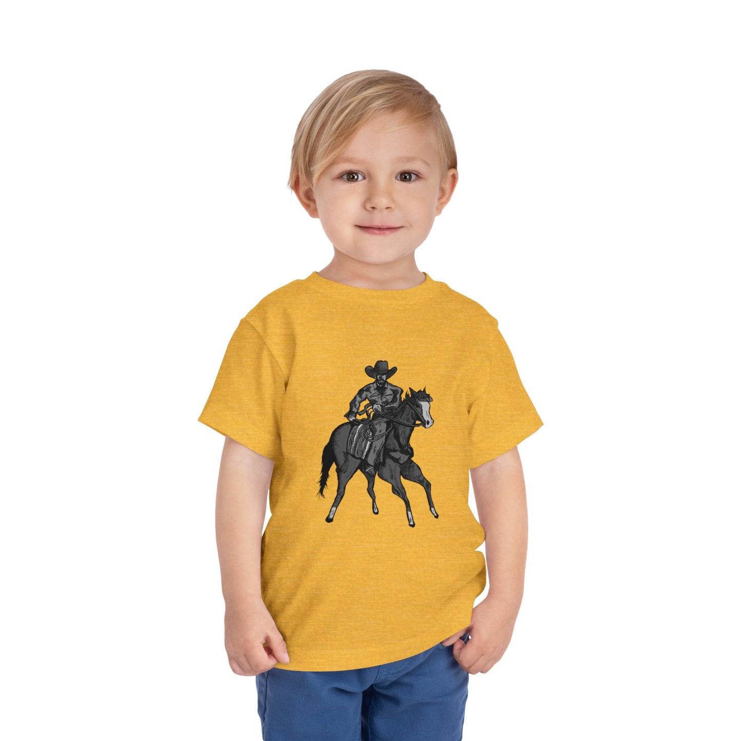 Toddler Western Cowboy Tee — Horseback Rider Graphic Shirt