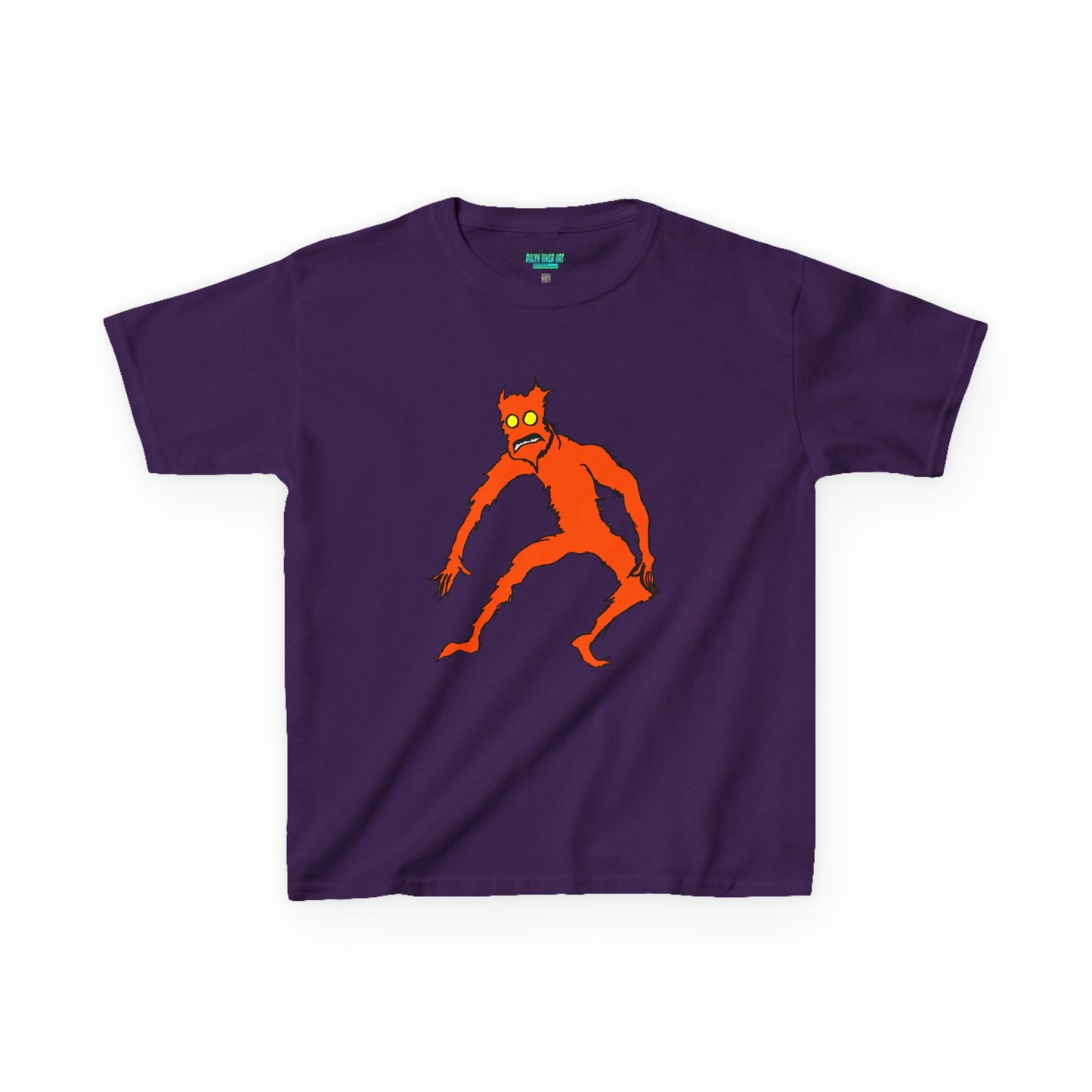 Kids Fire Monster Tee - Fun and Spooky Cotton T-Shirt for Kids