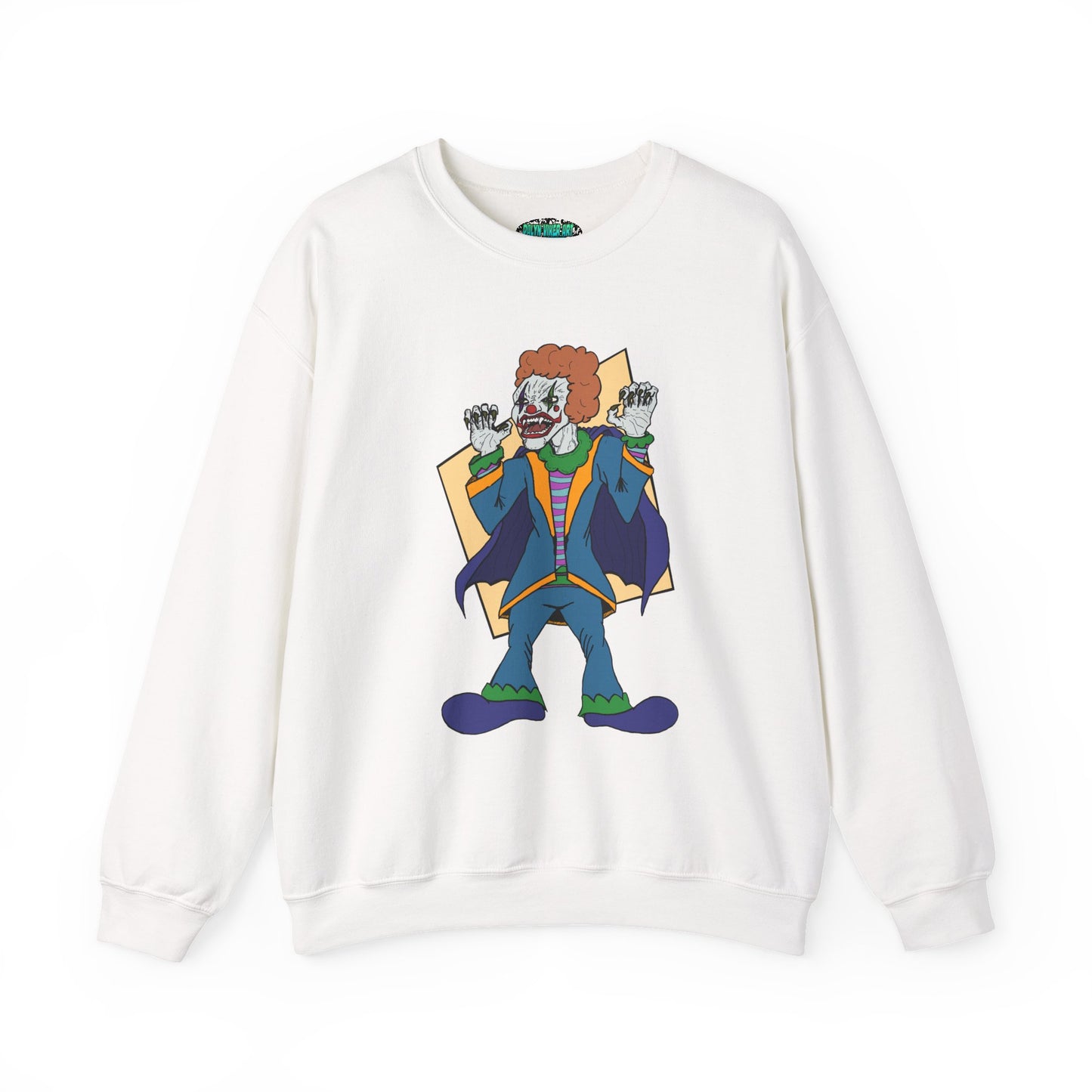 Vampire Clown Funny Horror-Inspired Unisex Crewneck Sweatshirt