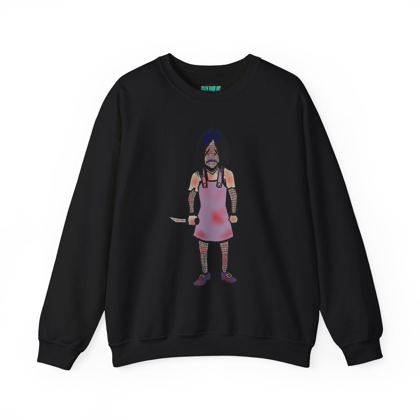 Evil Doll Edgy Graphic Sweatshirt for Unique Style