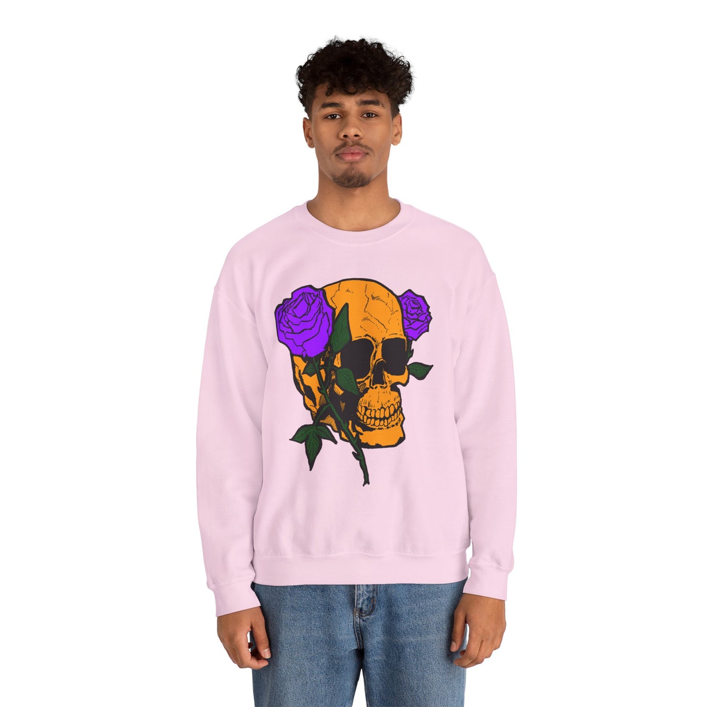 Skull & Roses Sweatshirt - Unisex Heavy Blend™ Crewneck
