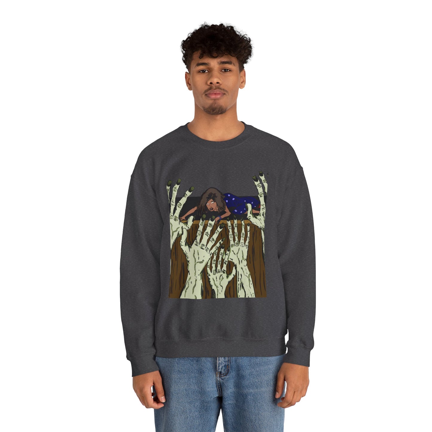 Haunting Hands Crewneck Sweatshirt - Unisex Heavy Blend™
