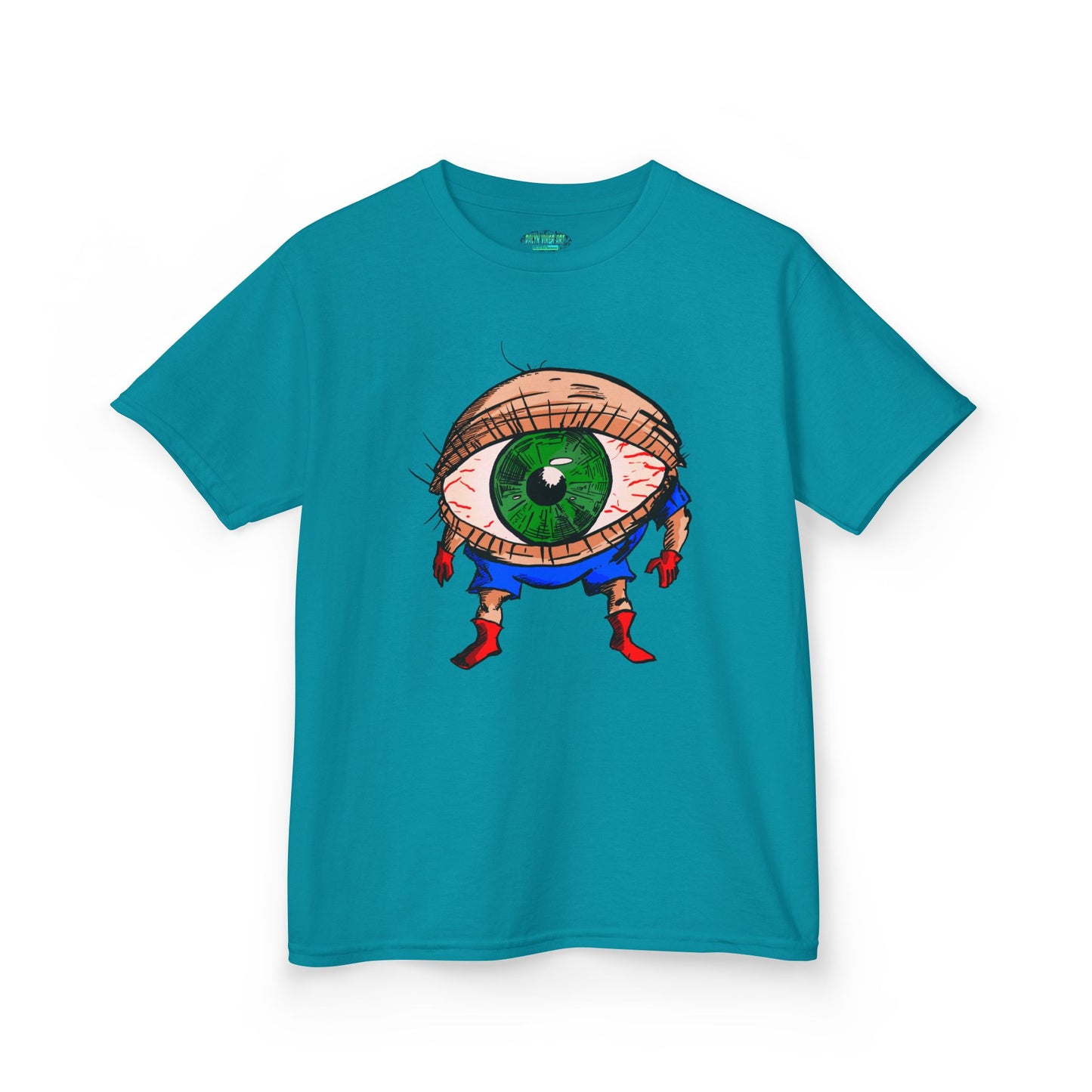 Terrif-EYE-ing Whimsical Kids Heavy Cotton Tee with Eye Design