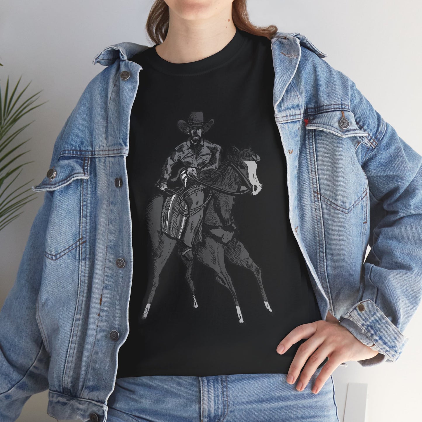 Cowboy on Horseback T‑Shirt — Vintage Western Rodeo Tee