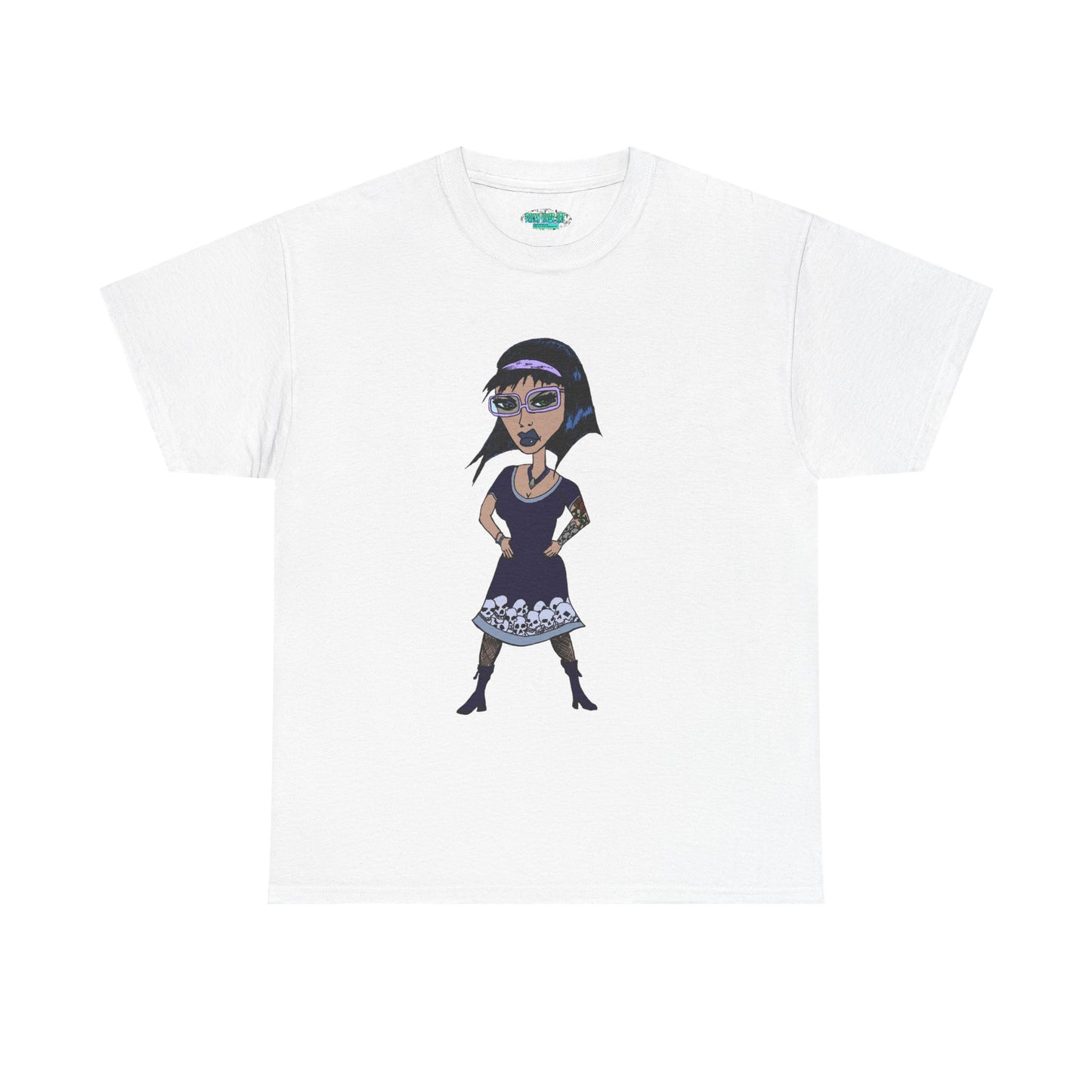 Gothic Doll T-Shirt — Retro Vampire Girl Graphic Tee