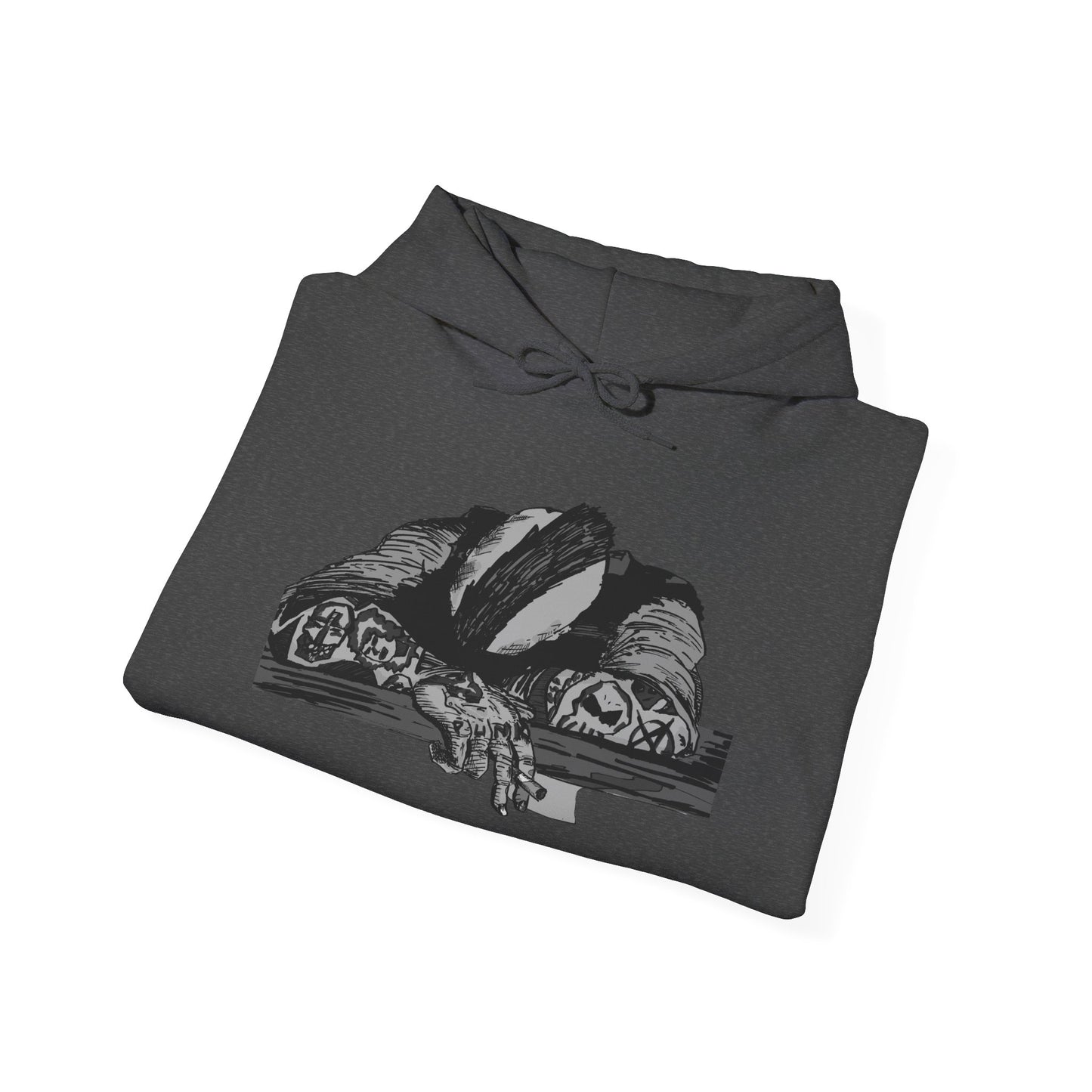 Punk and Done Unisex Hoodie with Artistic Design, Cozy Streetwear, Graphic Sweatshirt for Casual Vibes, Perfect Gift for Any Occasion