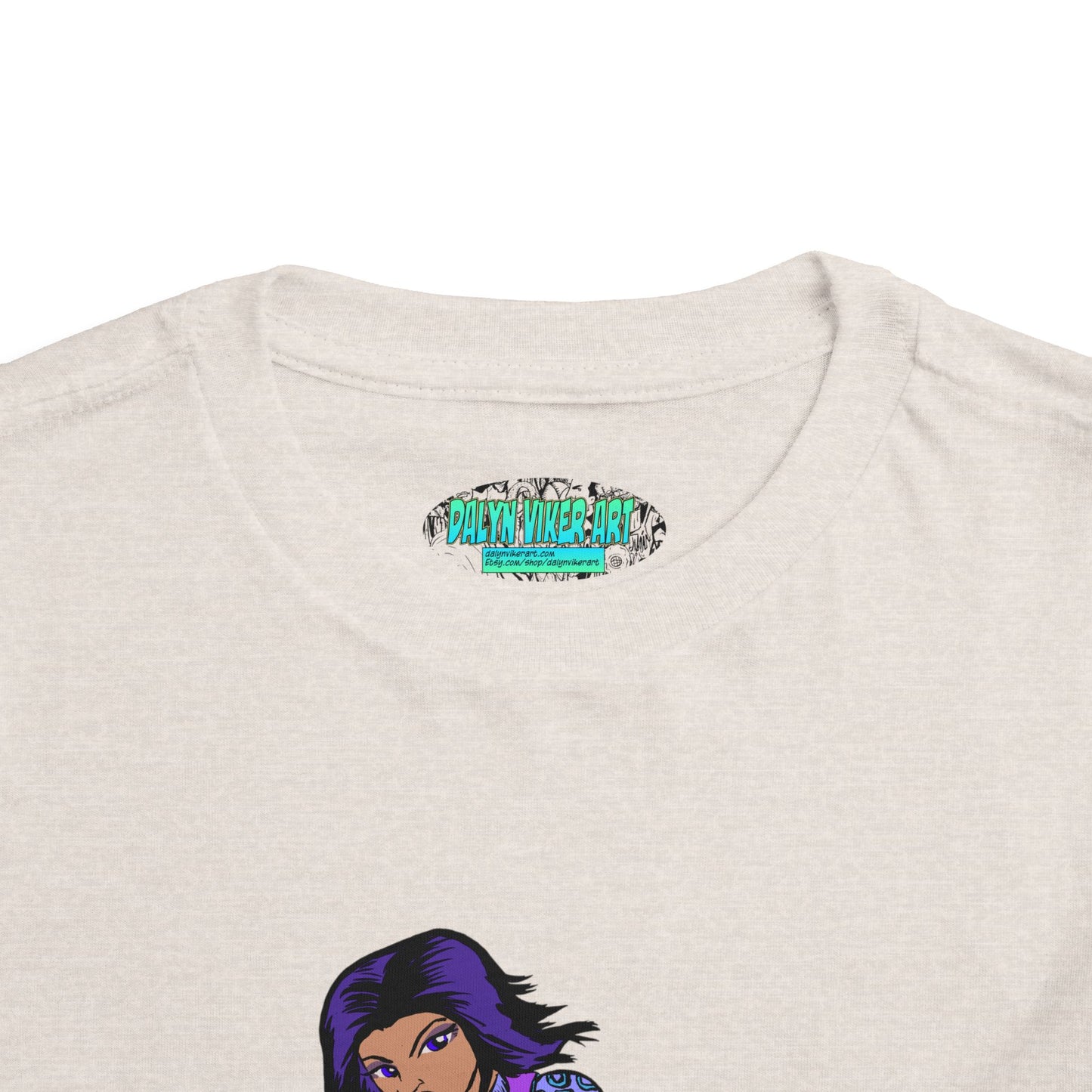 Toddler Tee — Purple Superstar Heroine Graphic Shirt