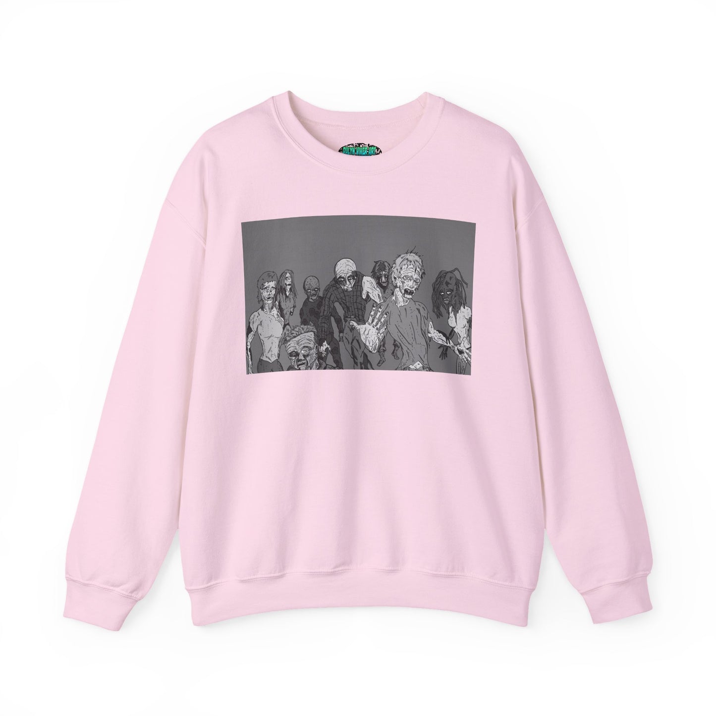 Vintage Zombie Horror Crewneck Sweatshirt - Unisex Heavy Blend™