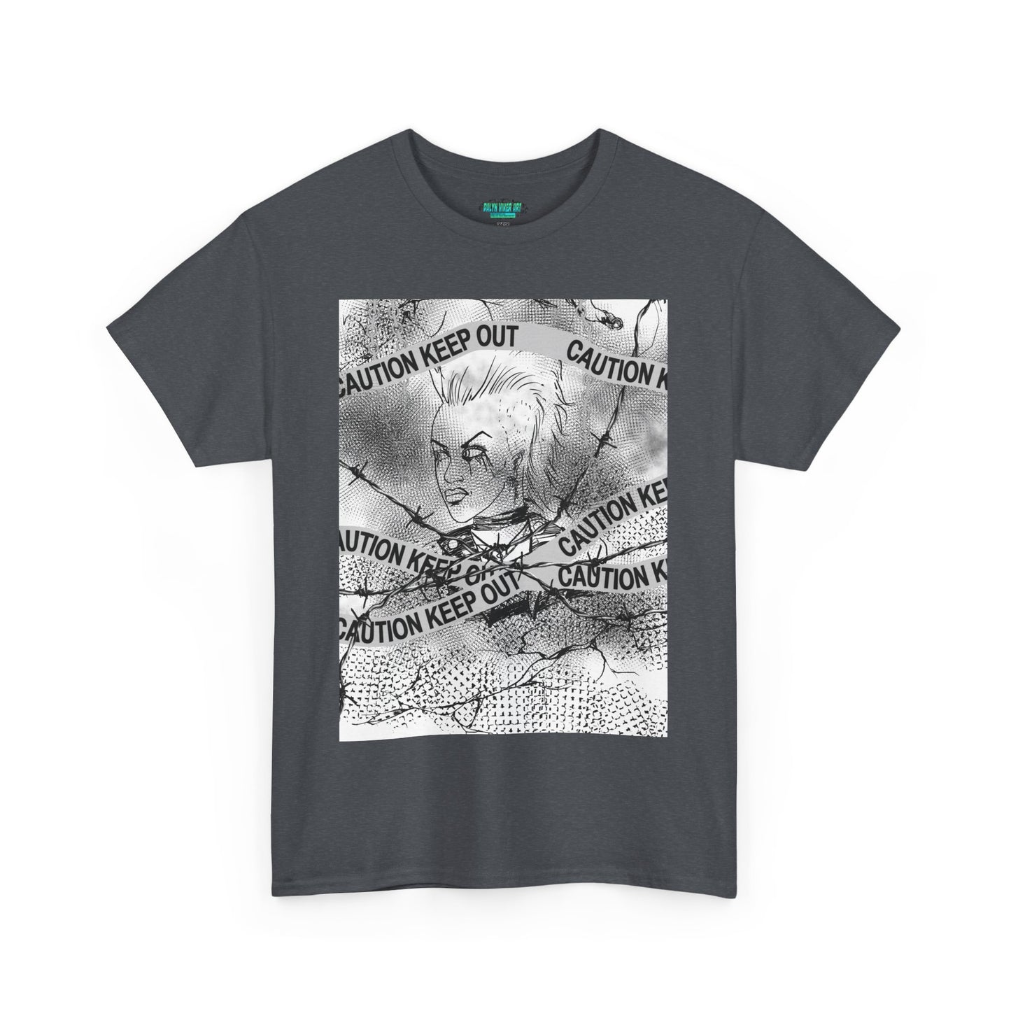 Caution Keep Out Graphic Tee, Unisex T-Shirt, Streetwear Style, Unique Gift, Casual Wear, Must-Have for Trendsetters