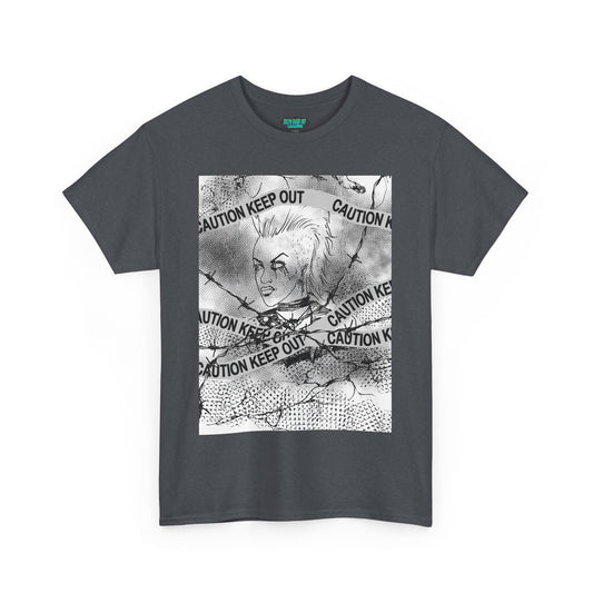 Caution Keep Out Graphic Tee, Unisex T-Shirt, Streetwear Style, Unique Gift, Casual Wear, Must-Have for Trendsetters