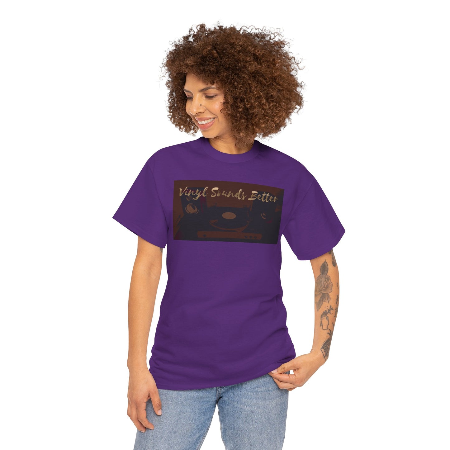 Vinyl Sounds Better T-Shirt — Retro Record Player Tee for Music Lovers