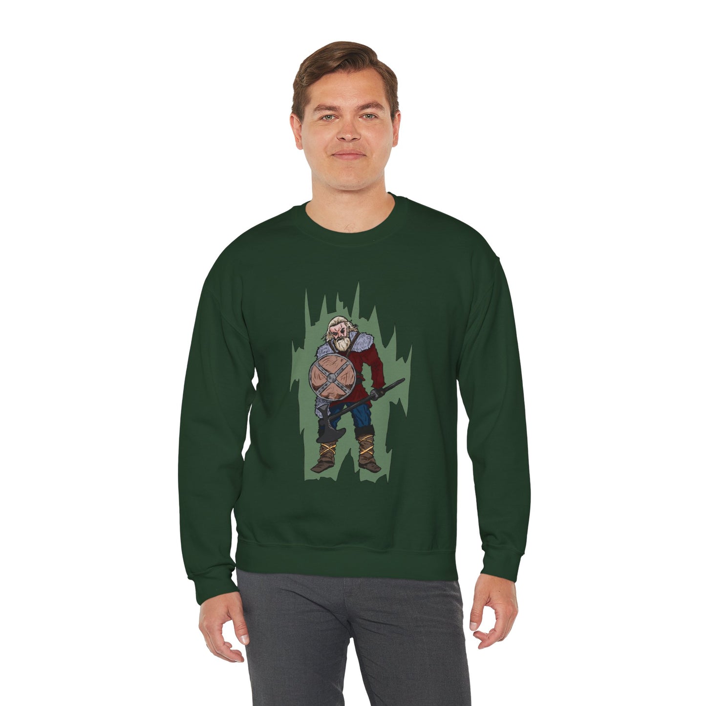 Viking Warrior Sweatshirt - Unisex Heavy Blend Crewneck