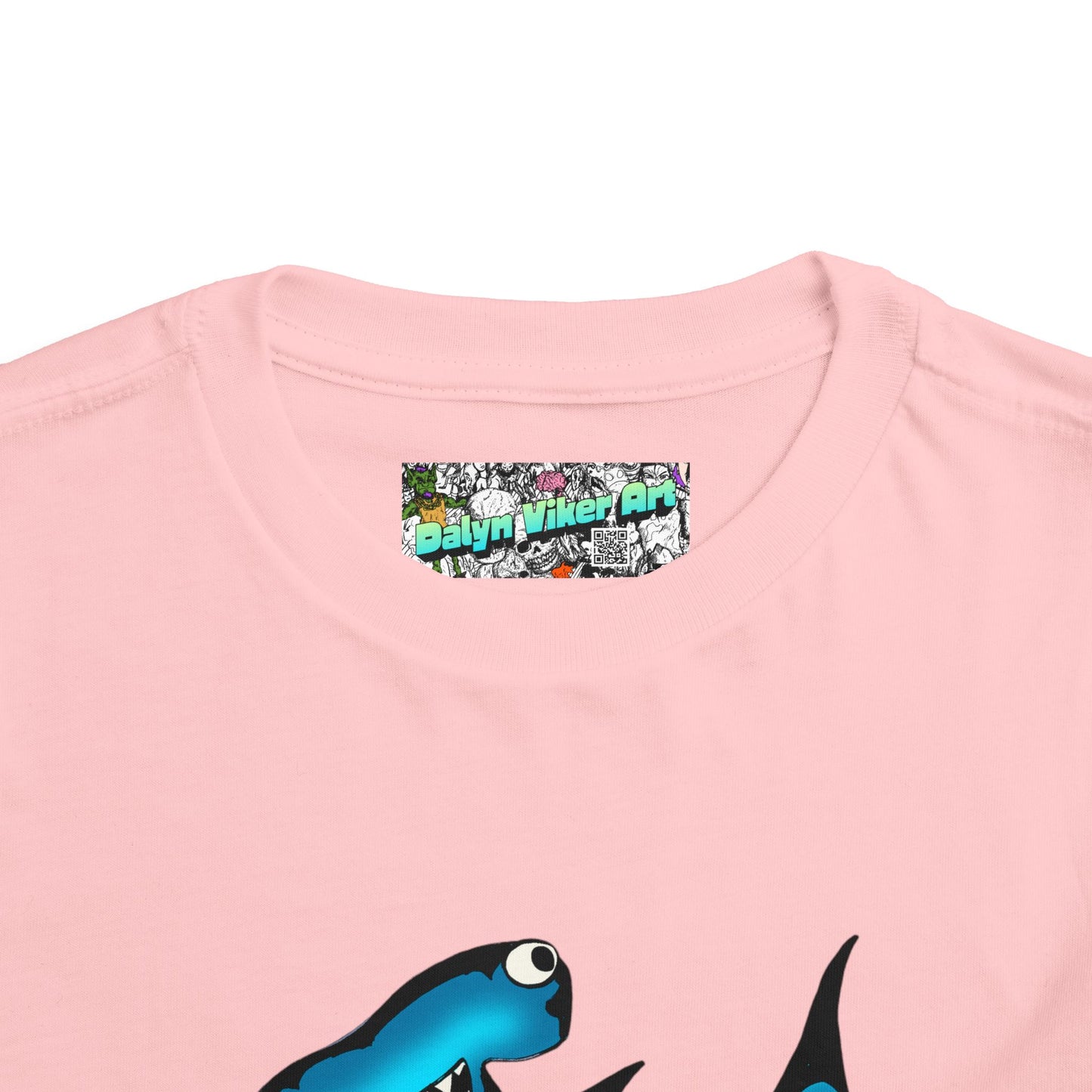Toddler Shark Tee - Cute Blue Harley Hammerhead Graphic Kids Short Sleeve Shirt