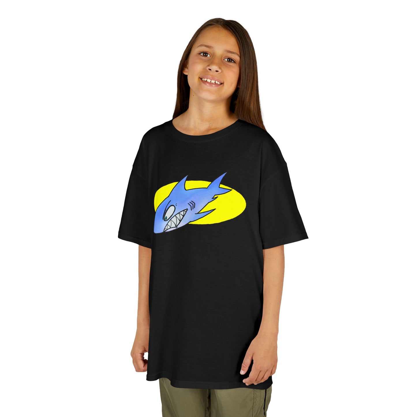 Cool Shark Graphic Kids Tee, Fun T-Shirt for Boys, Lightweight Summer Apparel, Gifts for Young Ocean Lovers, Birthday and Holiday Wear