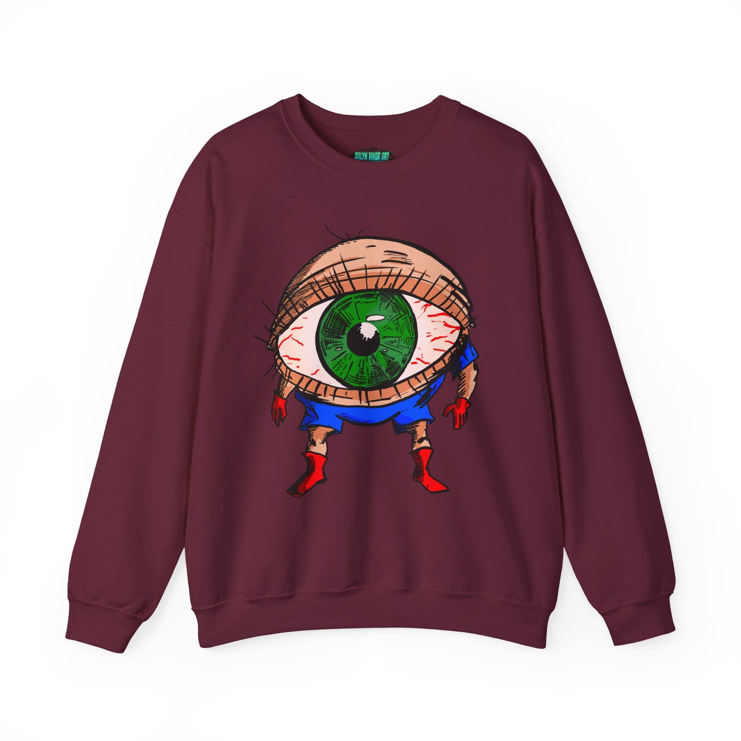 Terrif-EYE-ing Unique Cartoon Eye Sweatshirt - Unisex Heavy Blend™
