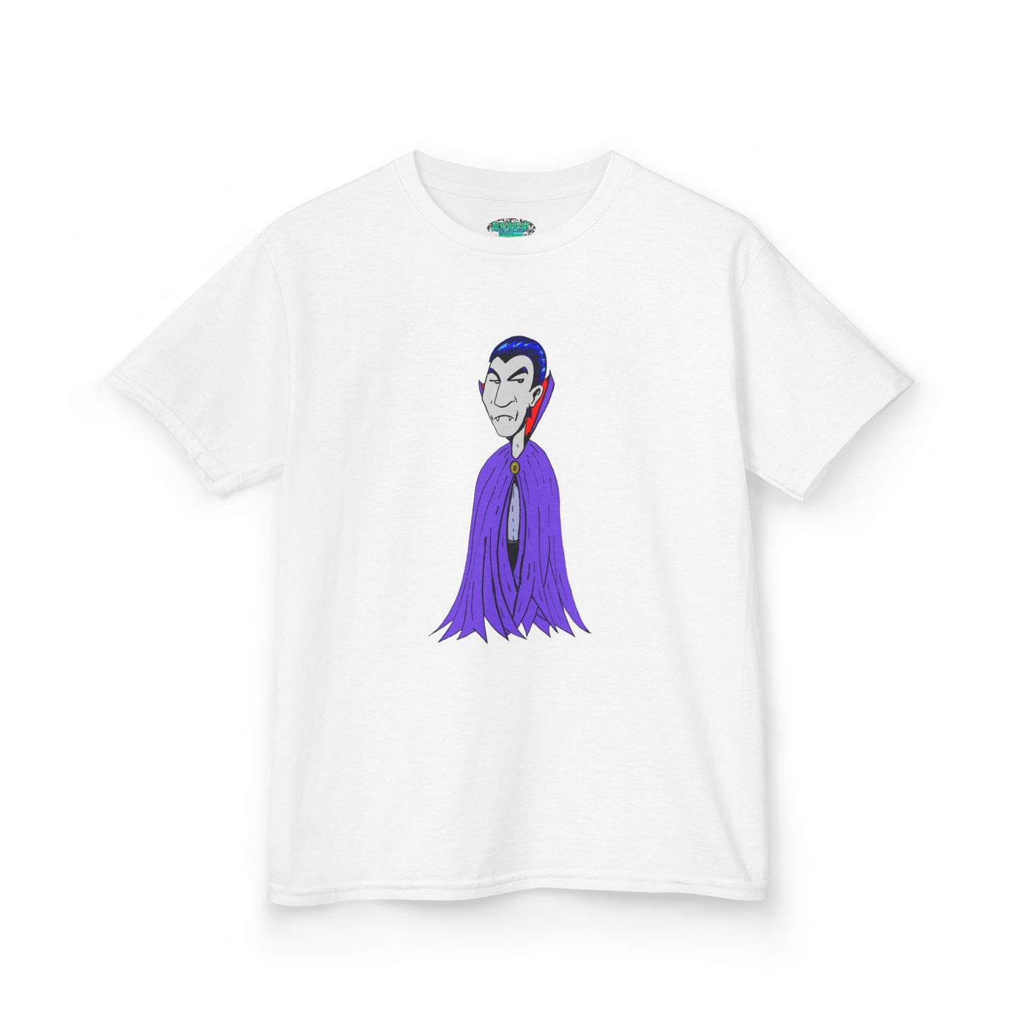Kids Vampire T-Shirt — Cute Purple Dracula Tee for Halloween