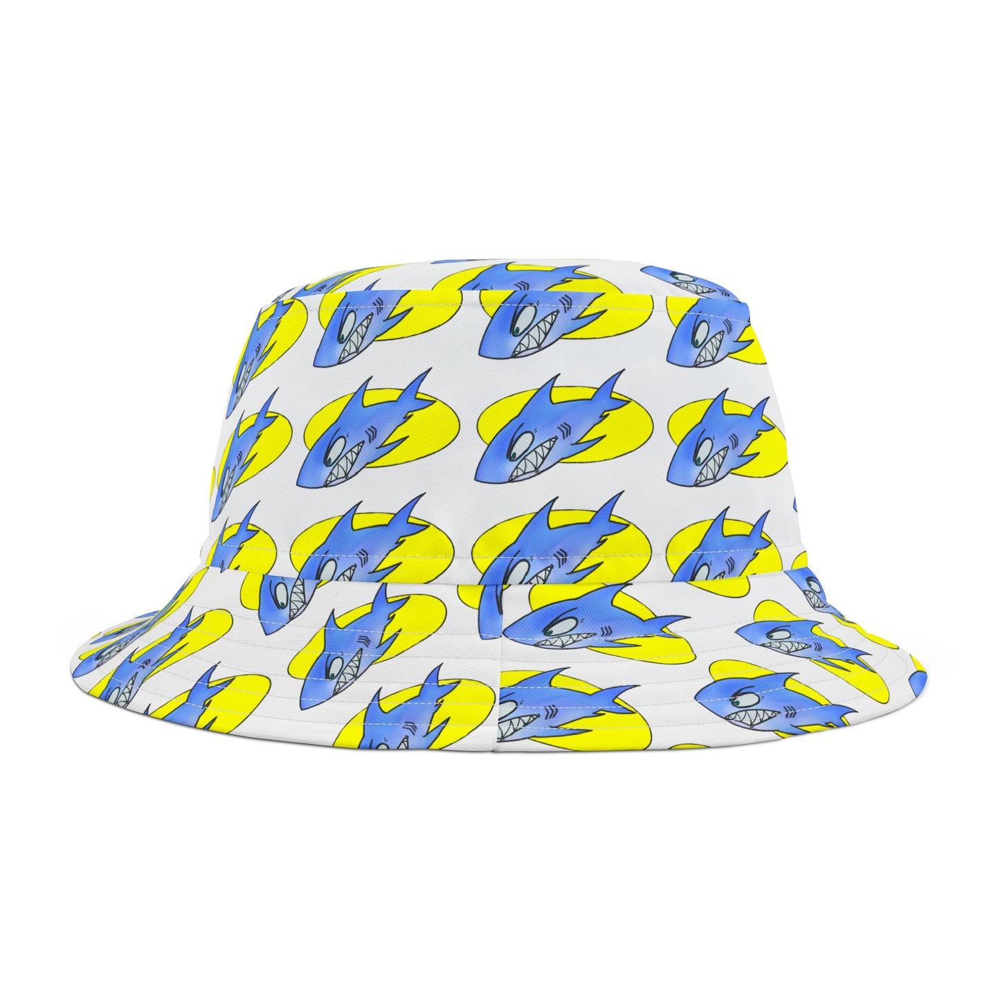 Colorful Shark-Themed Bucket Hat, Fun Summer Accessory, Perfect for Festivals, Gifts for Sea Life Lovers, Unique Animal Print Hat