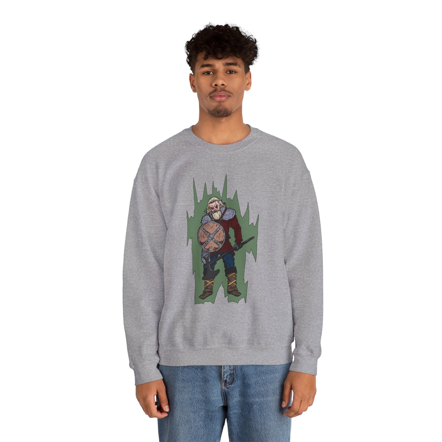 Viking Warrior Sweatshirt - Unisex Heavy Blend Crewneck