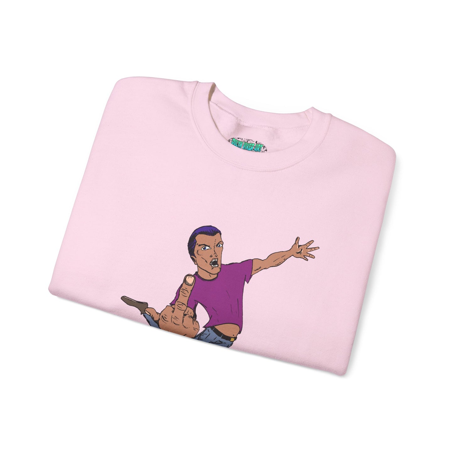 Flying Eff Dynamic Cartoon Character Crewneck Sweatshirt