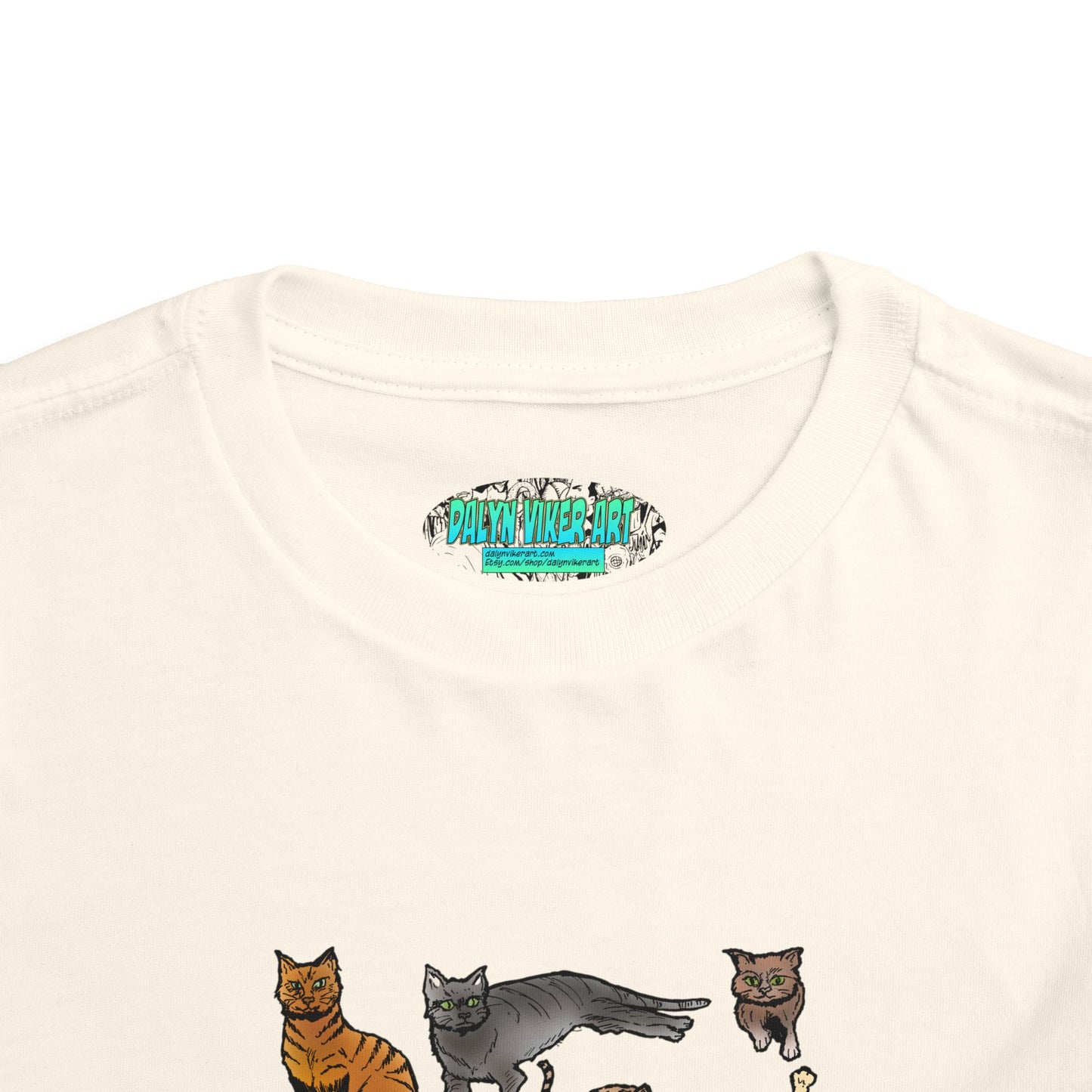 Toddler Tee — Playful Cat Pack Graphic Shirt for Kids
