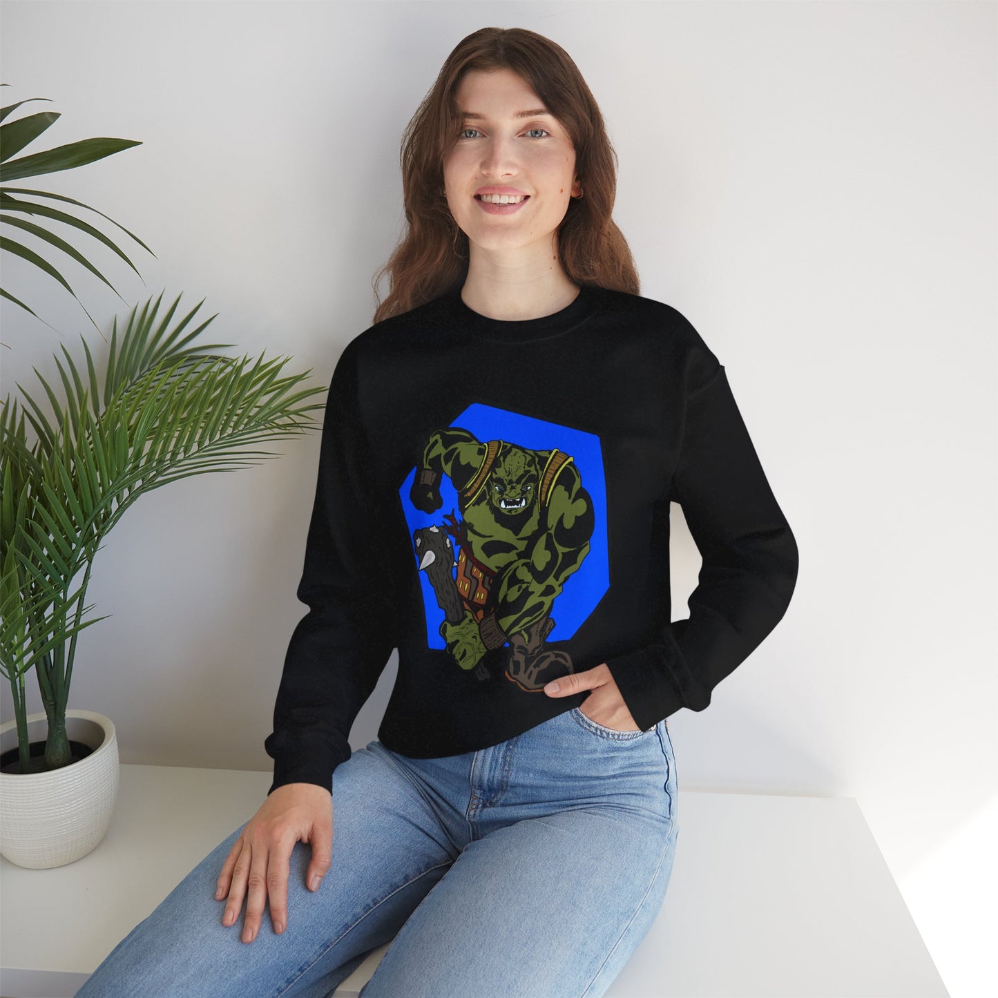 Rampaging Ogre Crewneck Sweatshirt for Marvel Fans