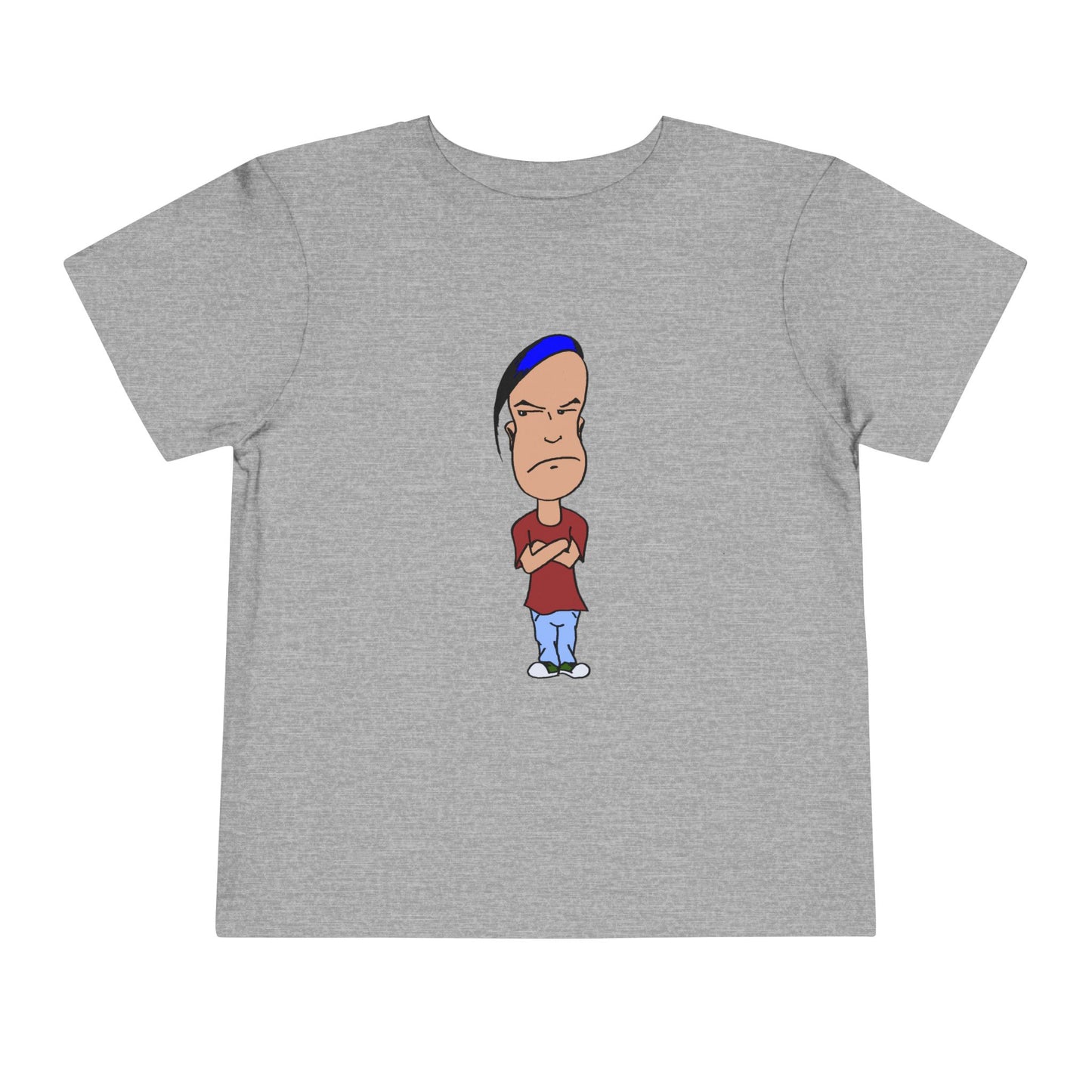 Smug Grumpy Kid Cartoon Toddler Tee