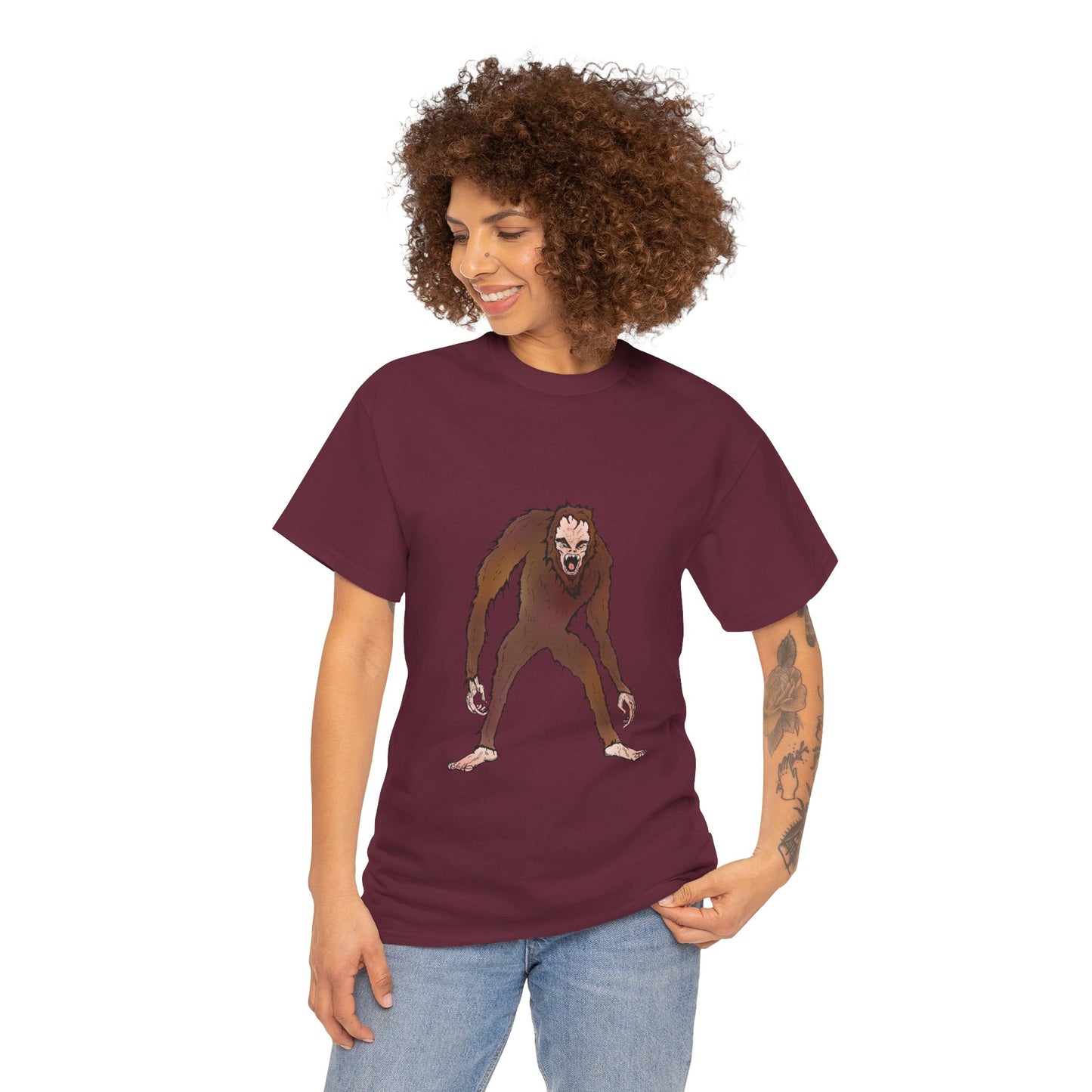 Bigfoot Sketch T‑Shirt — Retro Sasquatch Graphic Tee