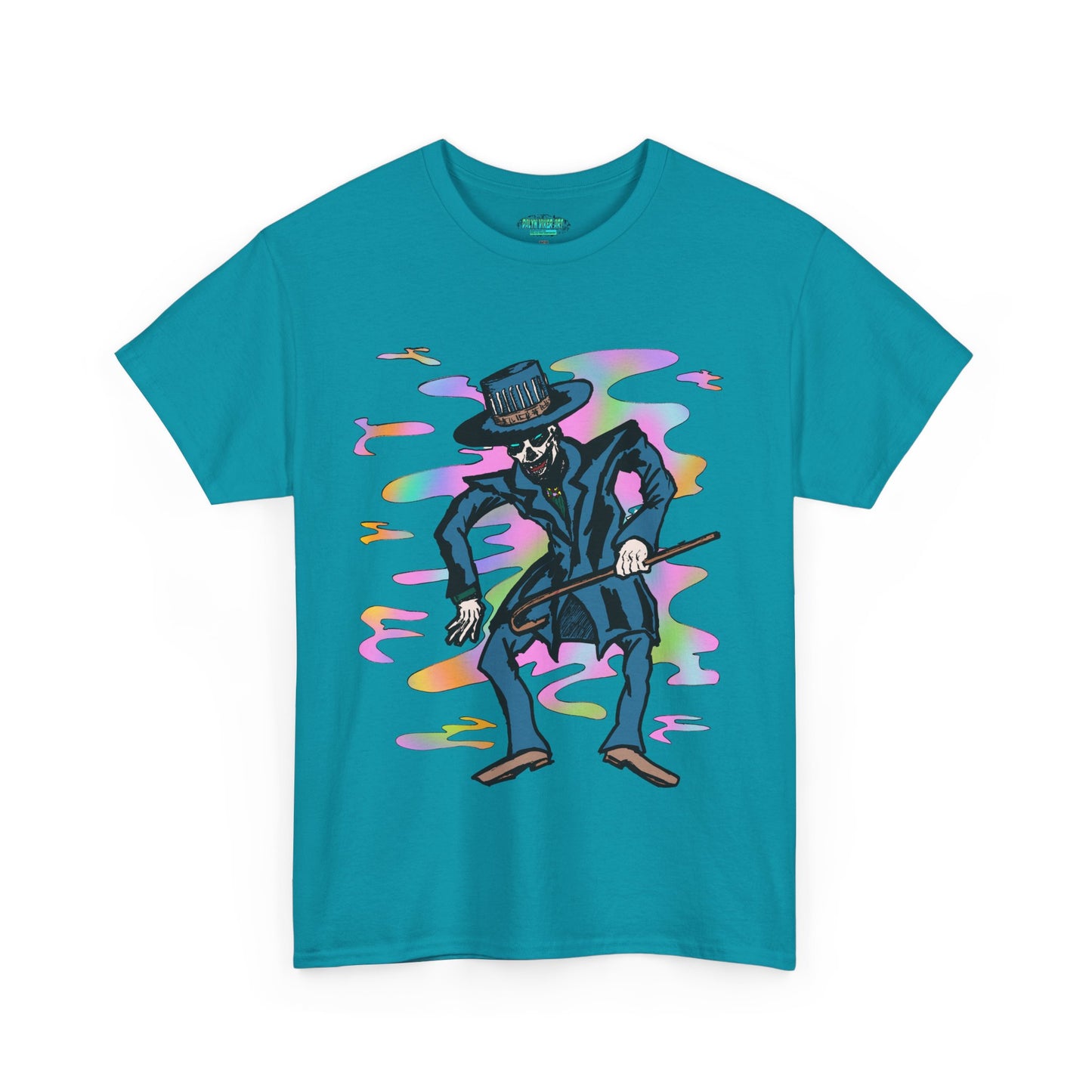Voodoo Maniac Colorful Cartoon Magician Unisex Heavy Cotton Tee