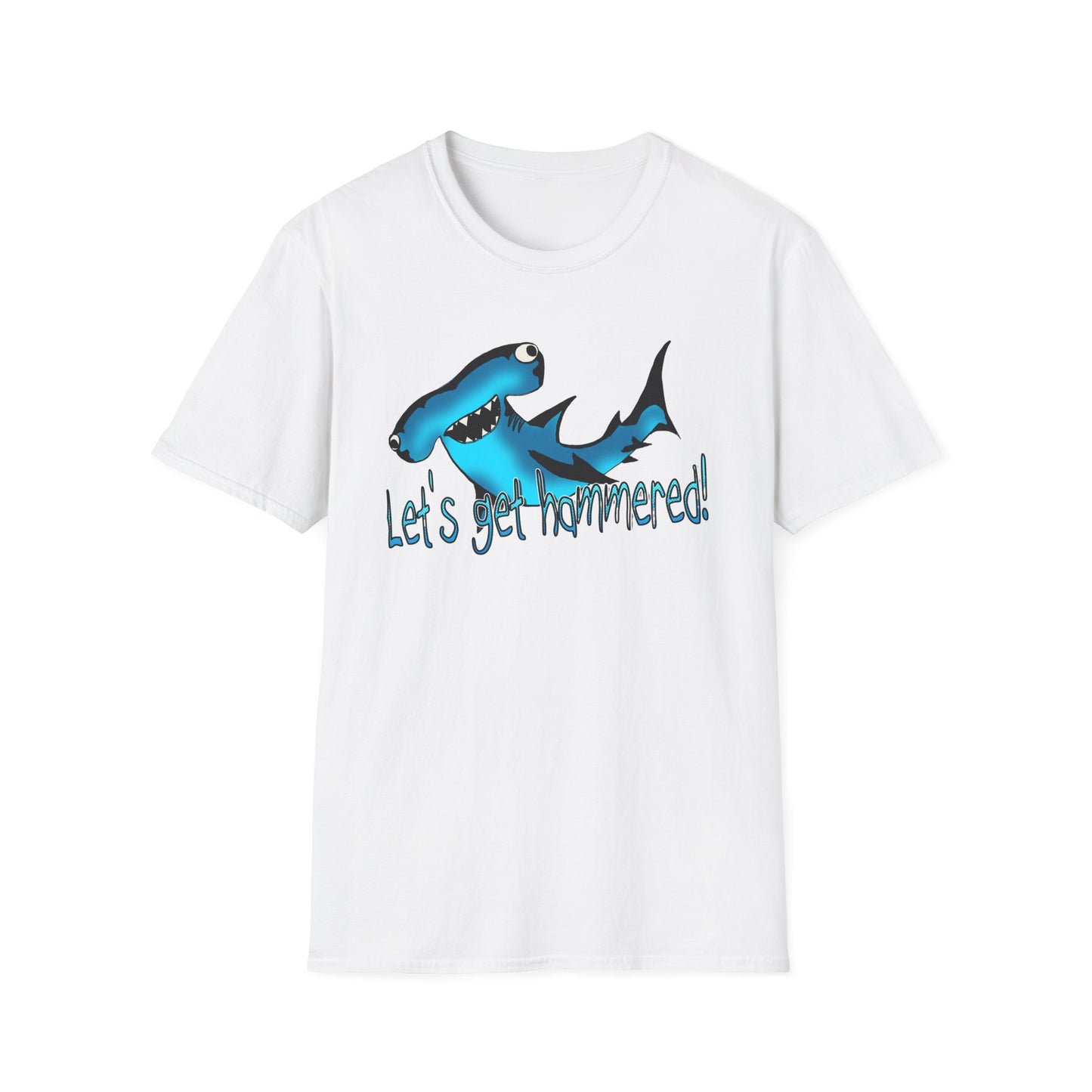 Hammered Shark Unisex T-Shirt – Let's Get Crunk Drinking Shirt