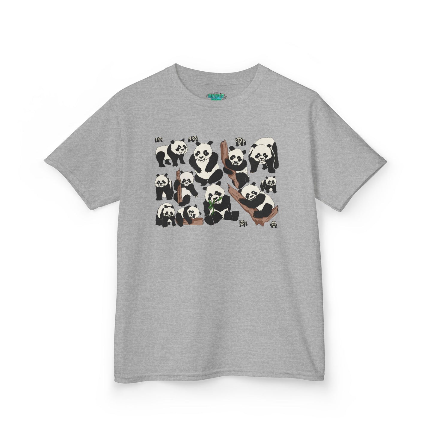 Panda Paradise Kids Tee, Cute Animal T-Shirt, Children's Gift, Birthday Present, Summer Wear, Eco-Friendly Fashion