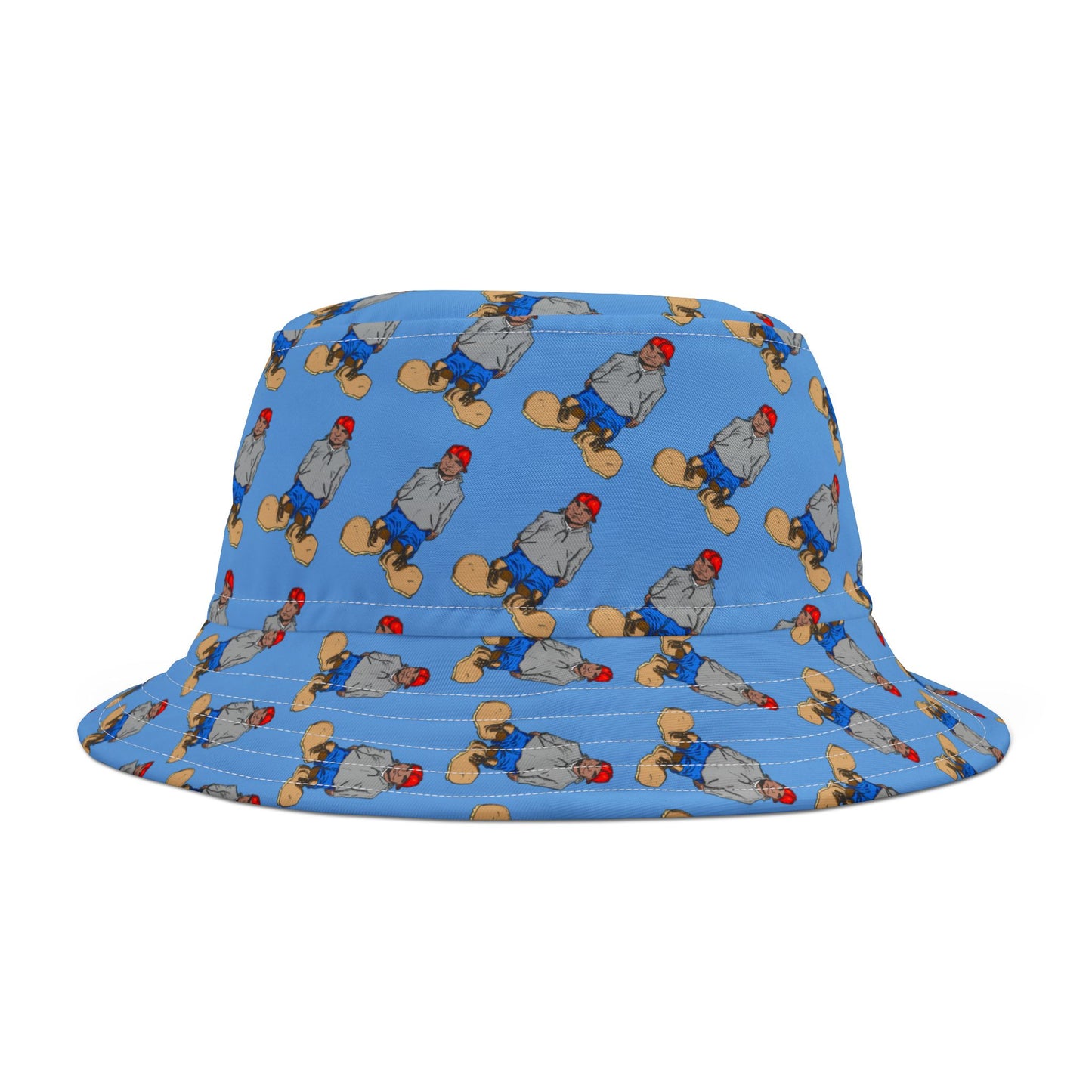 Fun Character "Boots" Bucket Hat for Summer Adventures