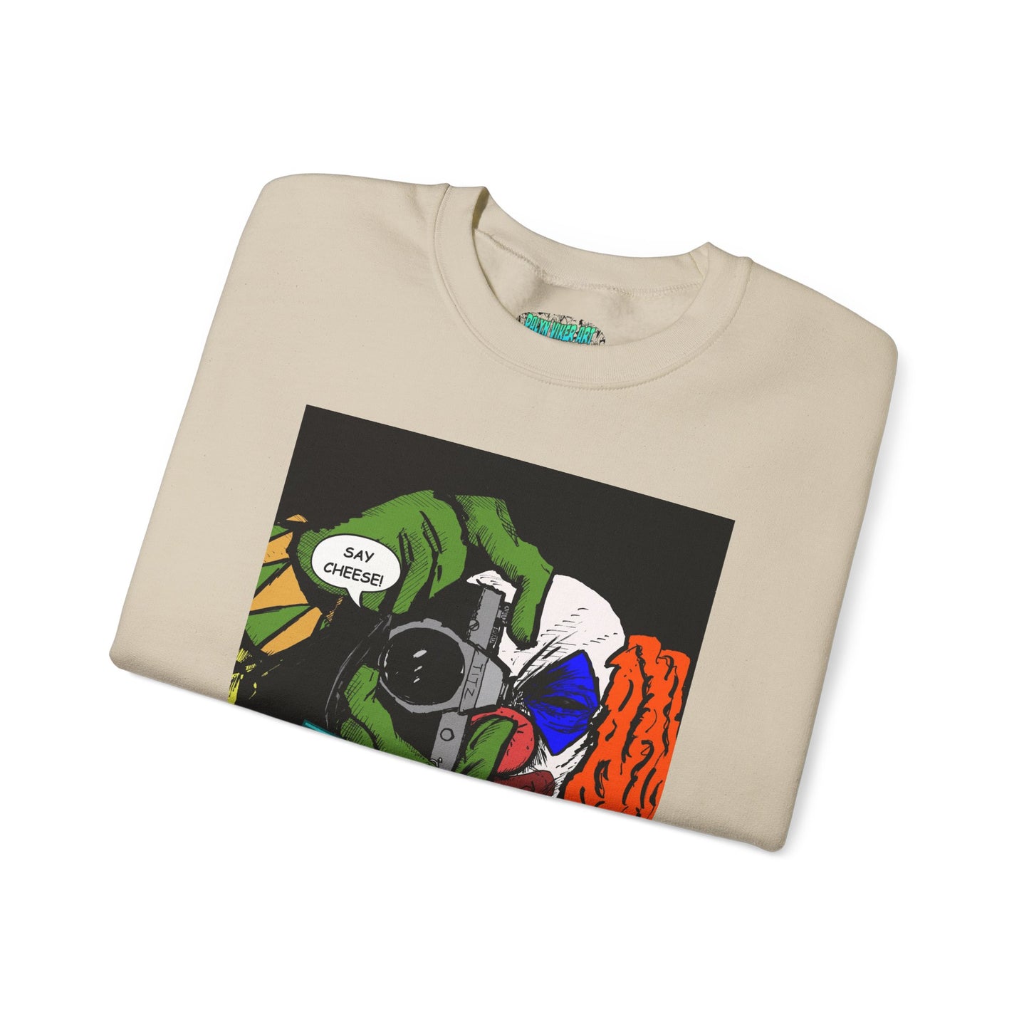 Blasto the Clown Retro Homage Graphic Crewneck Sweatshirt - 'Blast from the Past'