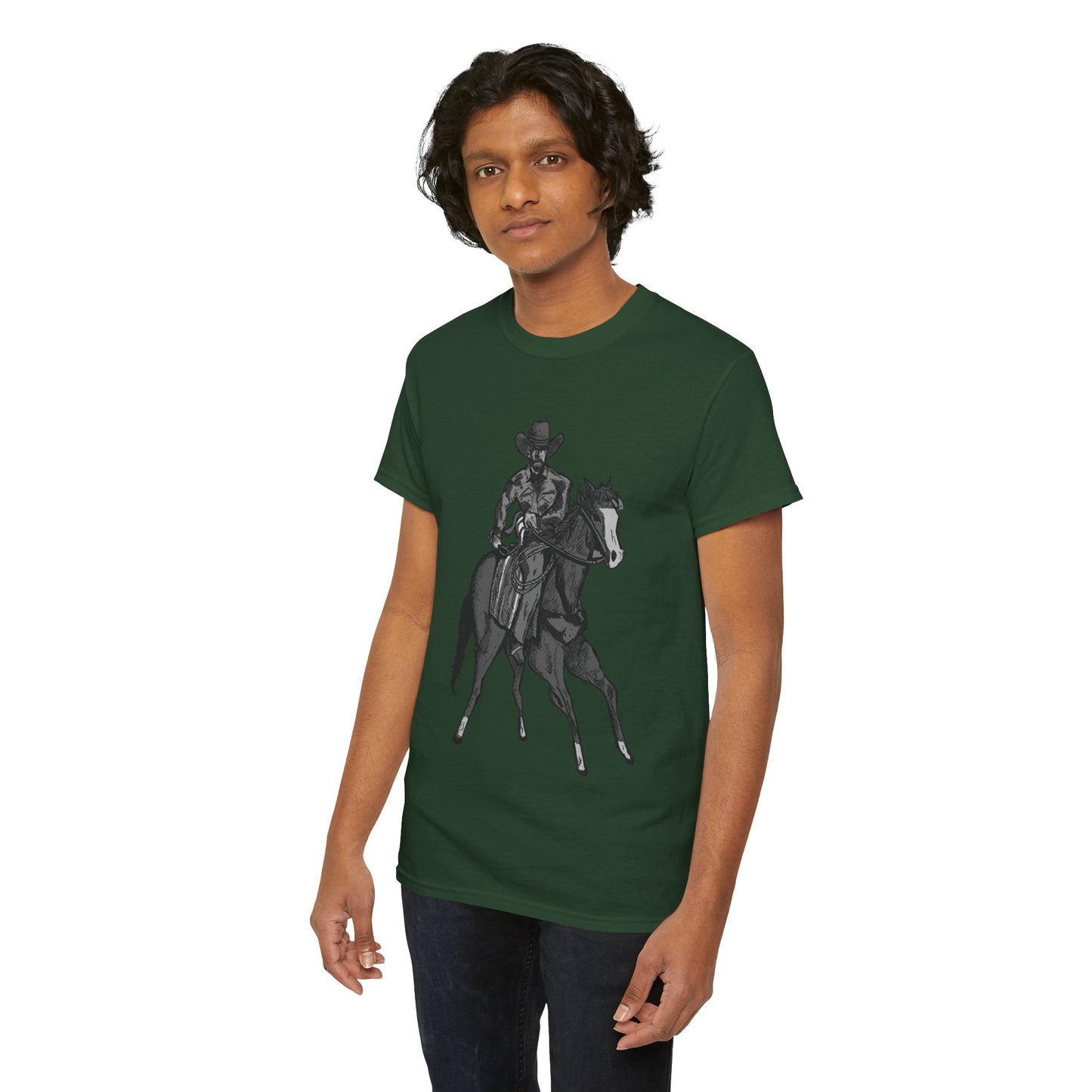 Cowboy on Horseback T‑Shirt — Vintage Western Rodeo Tee