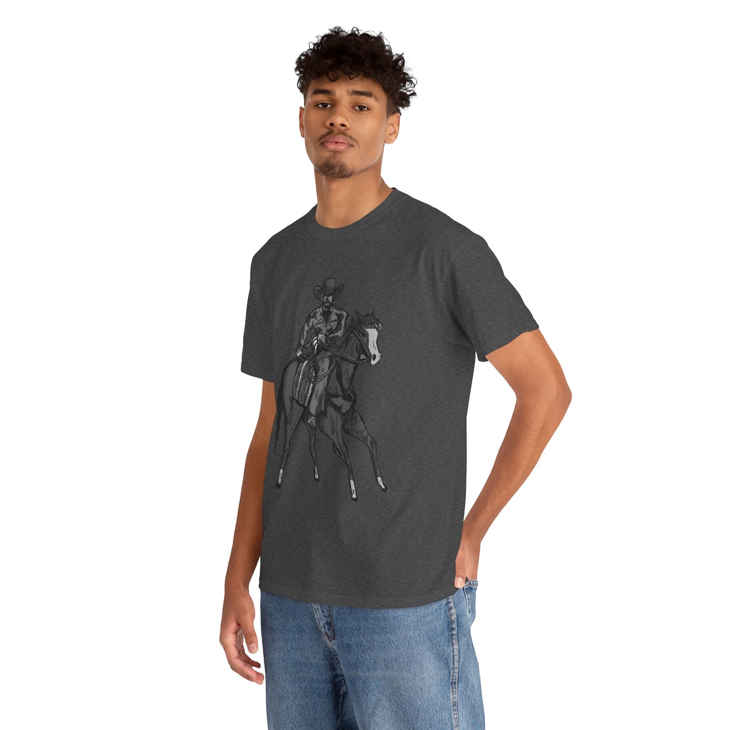 Cowboy on Horseback T‑Shirt — Vintage Western Rodeo Tee