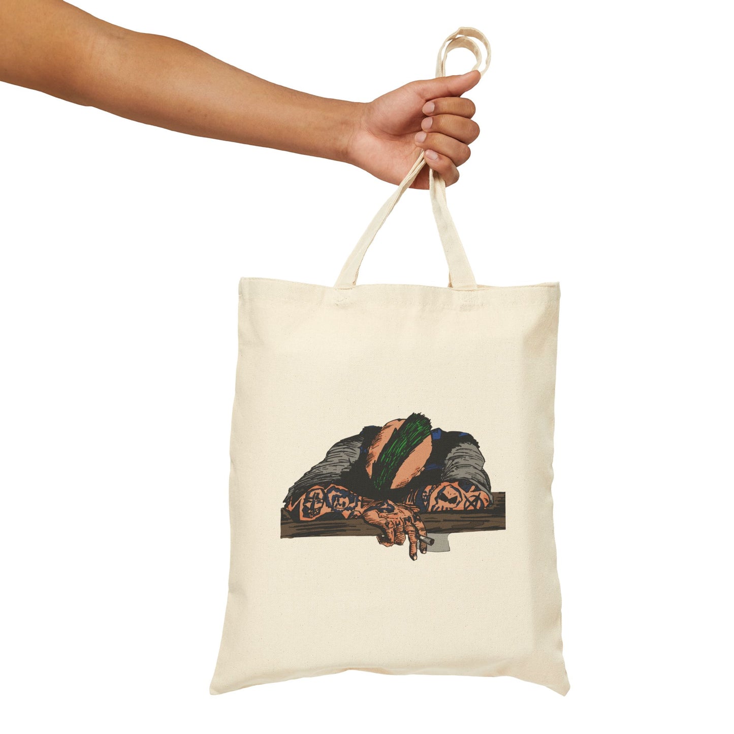 Punk and Done - Canvas Tote Bag — Original Illustration Eco Shopper