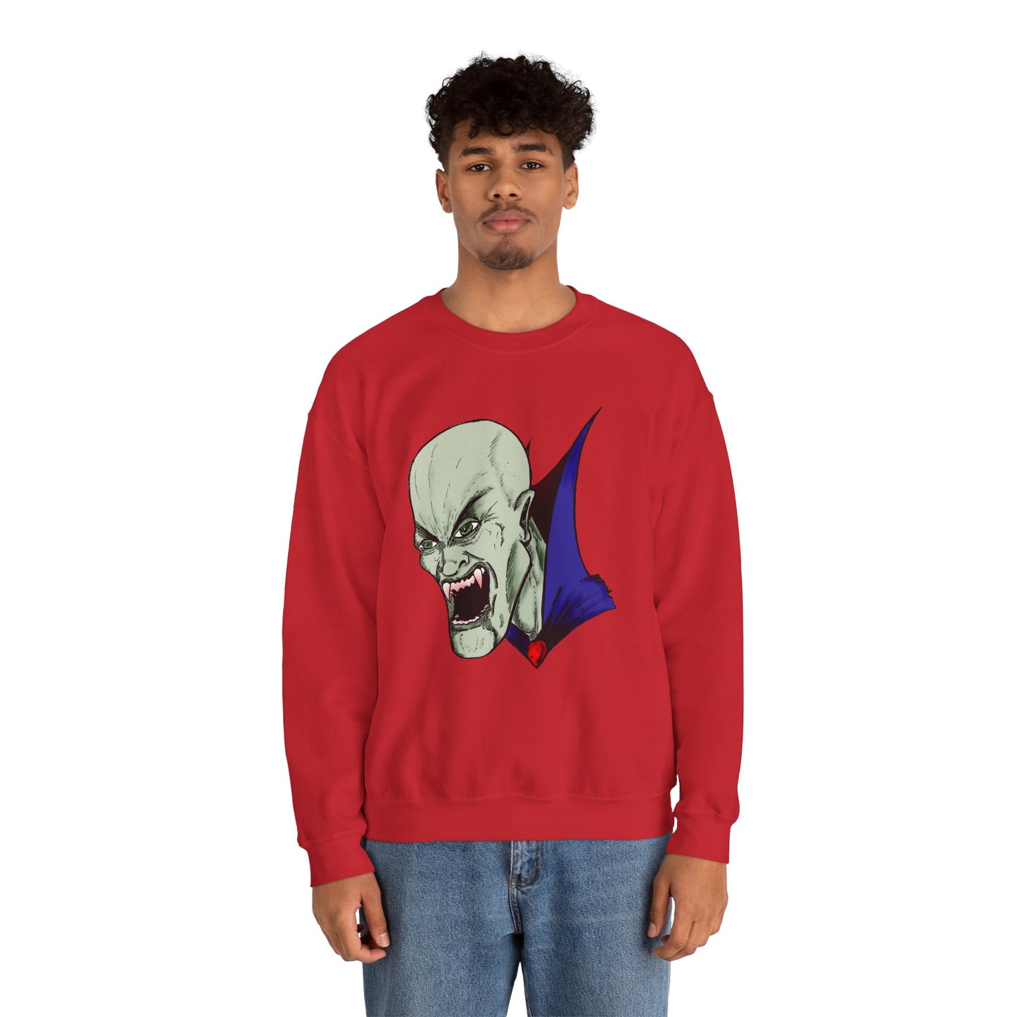 Vampire Graphic Sweatshirt for Halloween