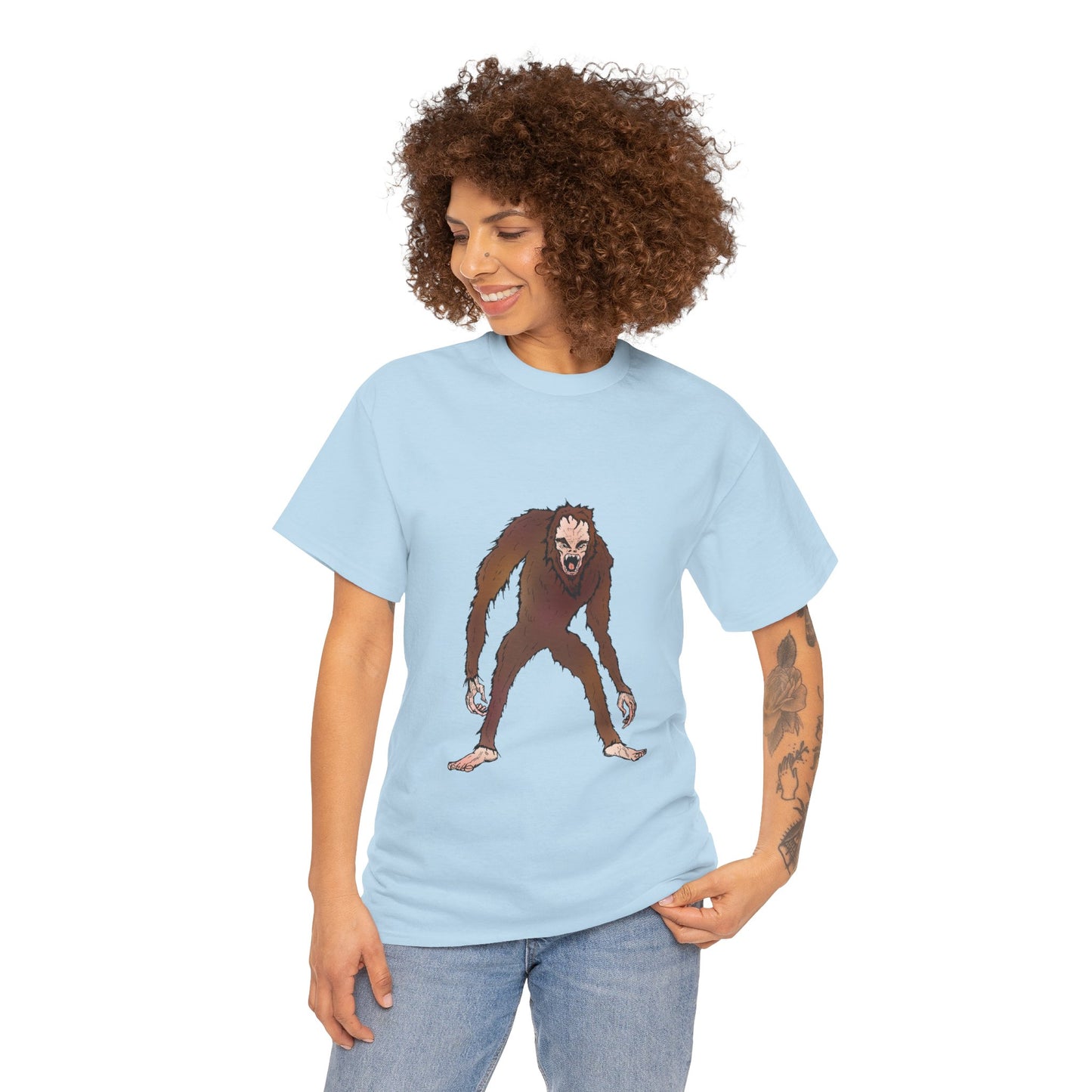 Bigfoot Sketch T‑Shirt — Retro Sasquatch Graphic Tee