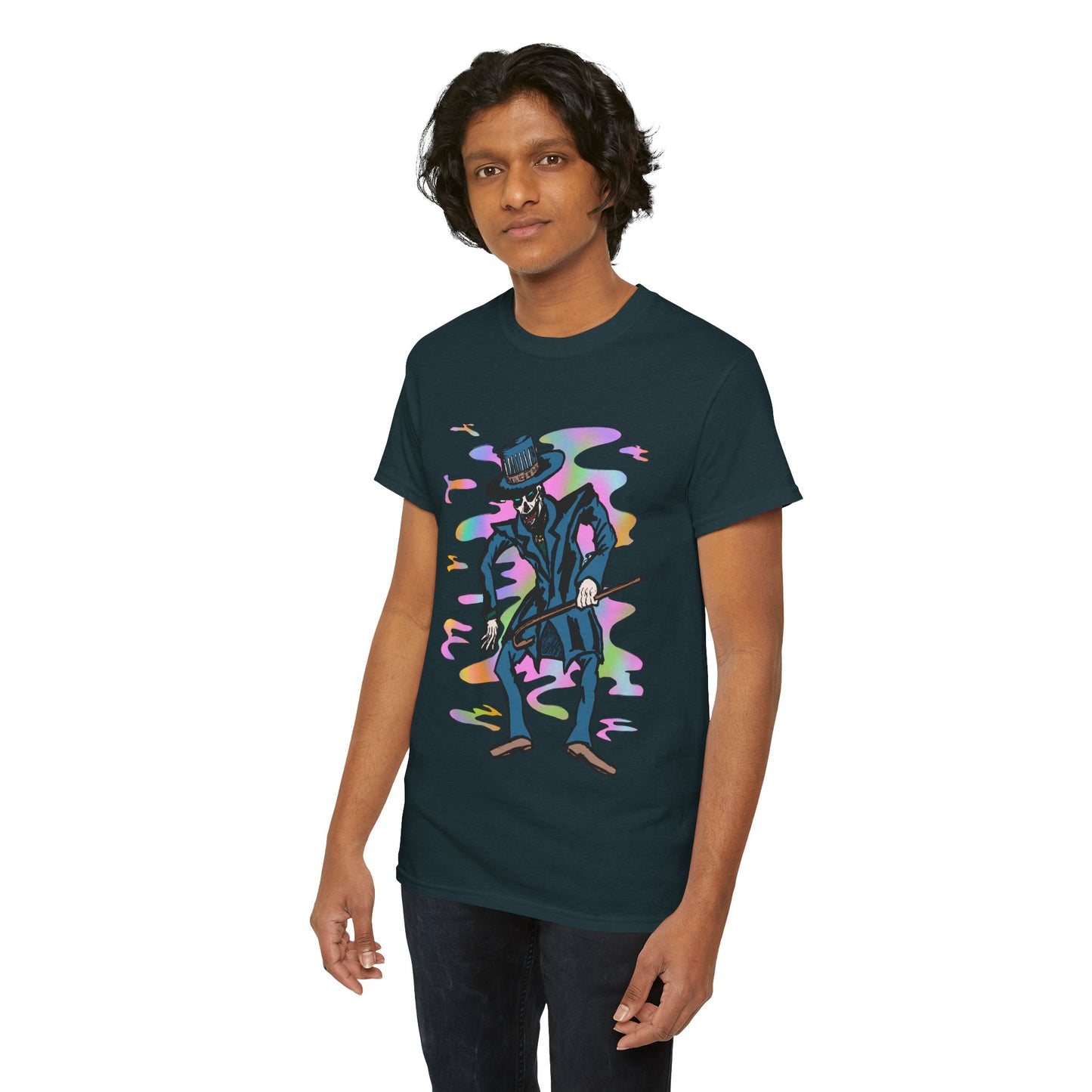 Voodoo Maniac Colorful Cartoon Magician Unisex Heavy Cotton Tee