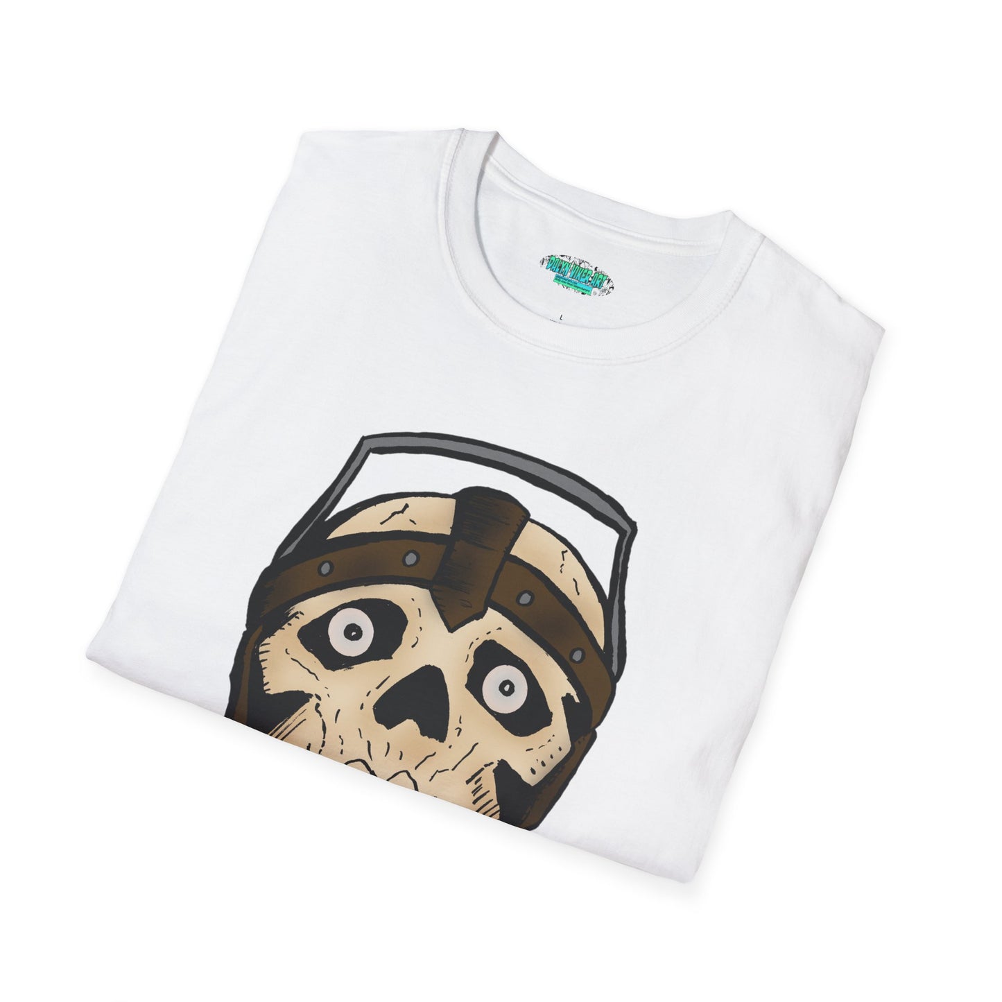 Electric Screaming Skull Unisex Softstyle T-Shirt